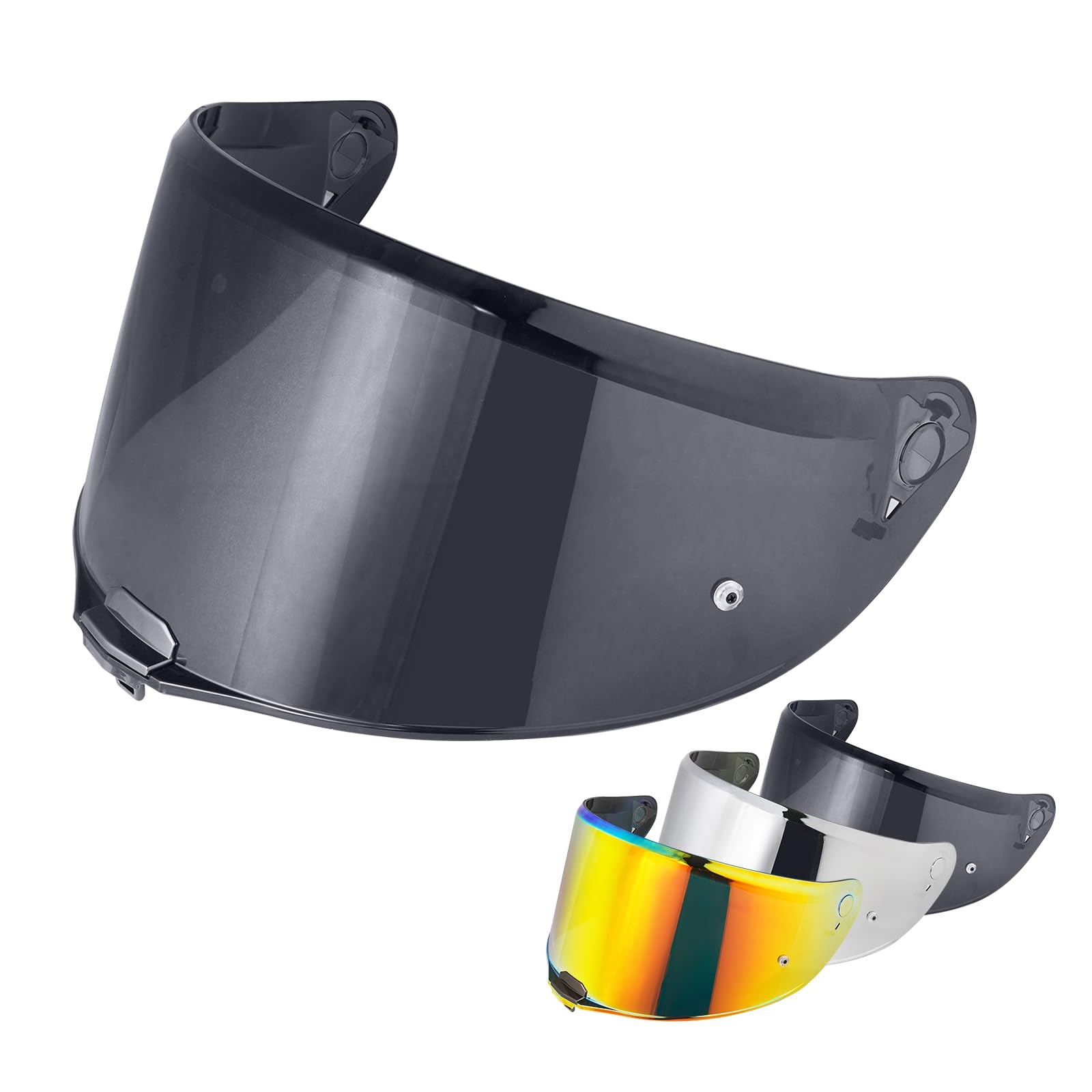 Vector II & Citation II Full Face Motorcycle Helmet Visor Shield Replacement - Anti-Fog UV Protection (Black) | Perfect for Road Trips, Racing & Commuting