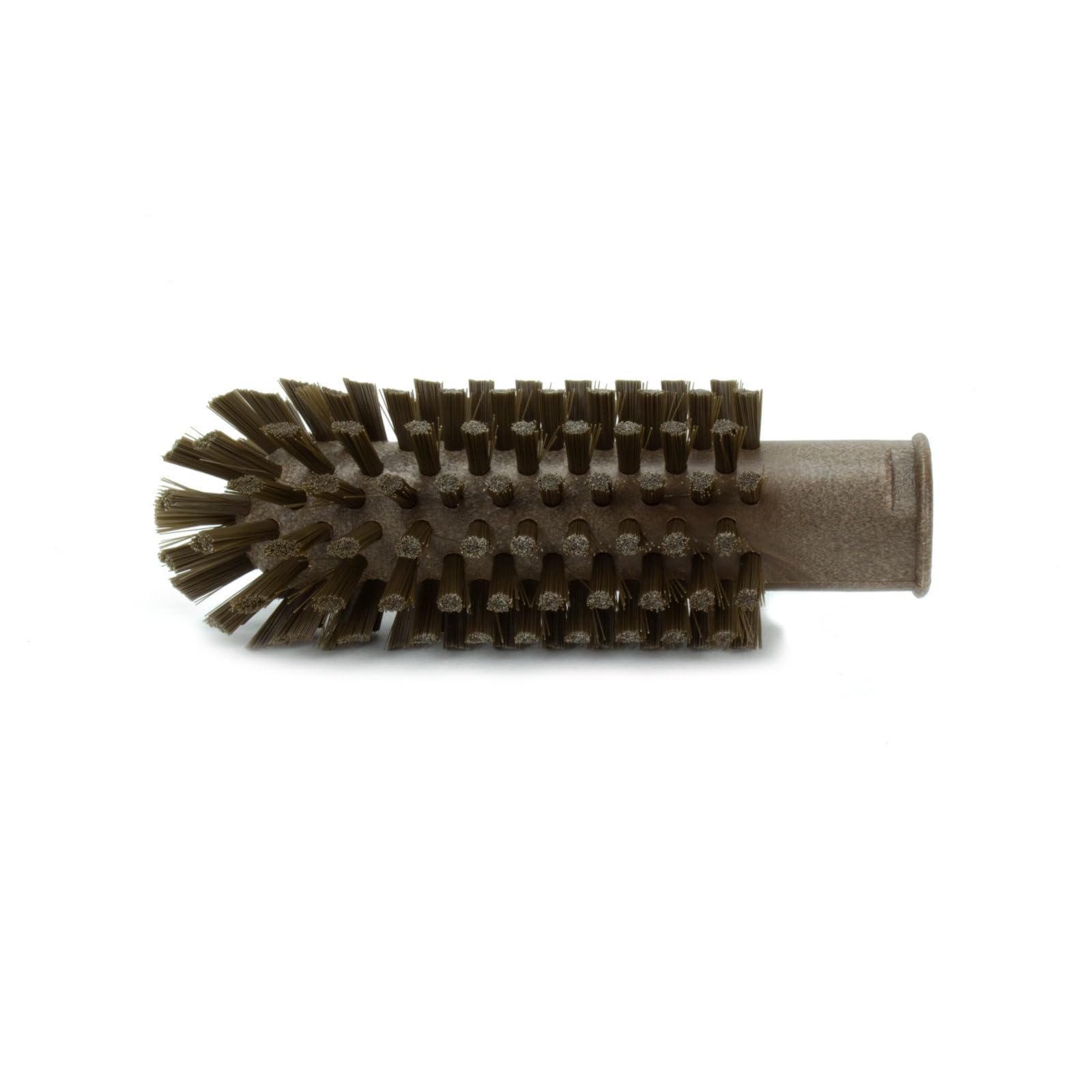 SPARTA 45002EC01 Multi-Purpose Plastic Valve Brush with Durable Polyester Bristles - 5.7 x 2 x 5.7 Inch Round Pipe Cleaning Brush for Kitchen, Commercial Use (Pack of 6, Brown) - Perfect for Scrubbing Faucets, Drains, and Hard-to-Reach Areas