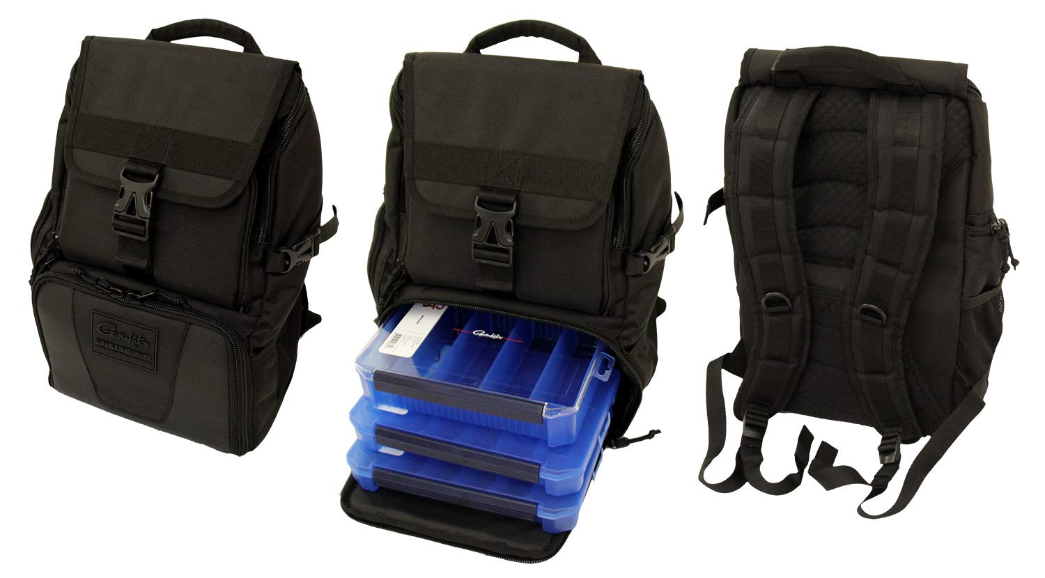 Gamakatsu Fishing Backpack Tackle Storage Box - Waterproof & Durable for Bass, Trout, Saltwater Fishing Gear Organization | Perfect for Shore, Boat, Kayak Anglers
