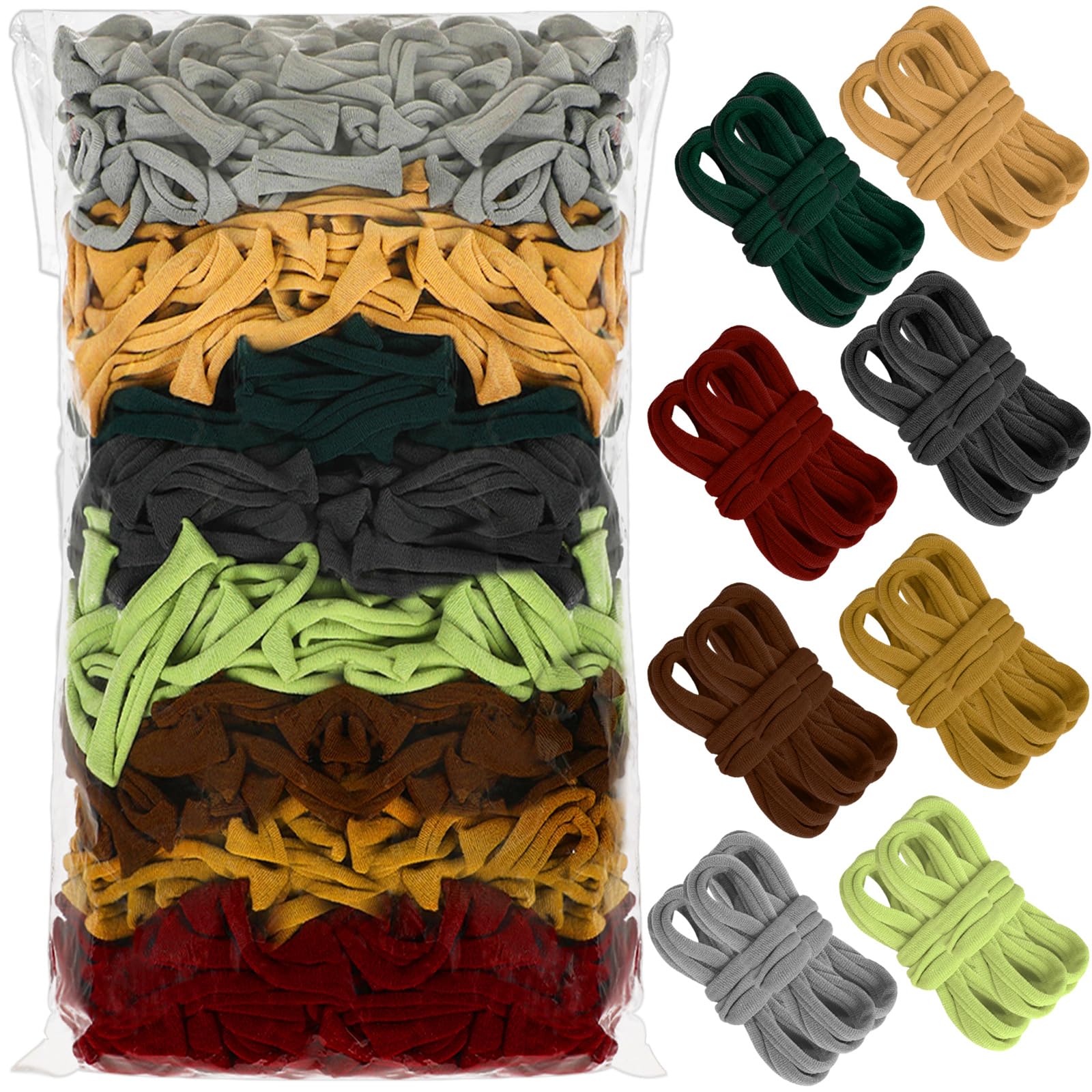 600PCS Green & Brown Loom Loops for Potholder Weaving - DIY Elastic Weaving Kit with Multi-colored Loops, Craft Supplies for Kids & Adults, Perfect for Mother's Day Gifts, Home Decor & School Art Projects