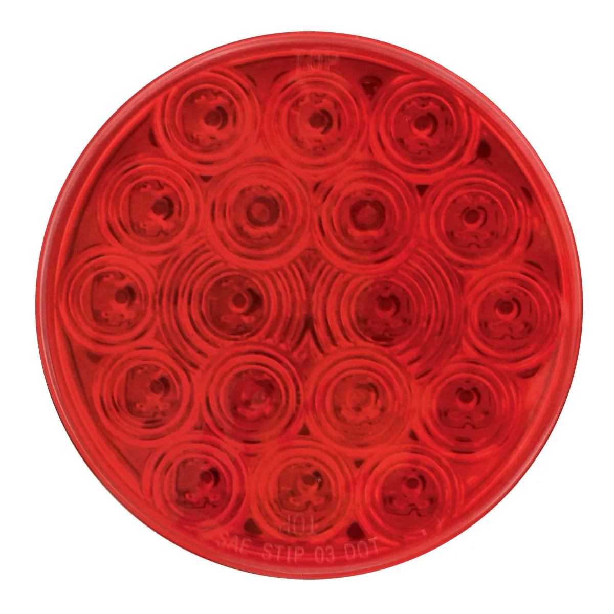 4 Red Fleet Stop, Turn & Tail Lights - Heavy Duty Truck & Trailer Lighting for Enhanced Road Safety - Perfect for Semi Trucks, Commercial Vehicles & Emergency Fleet Maintenance