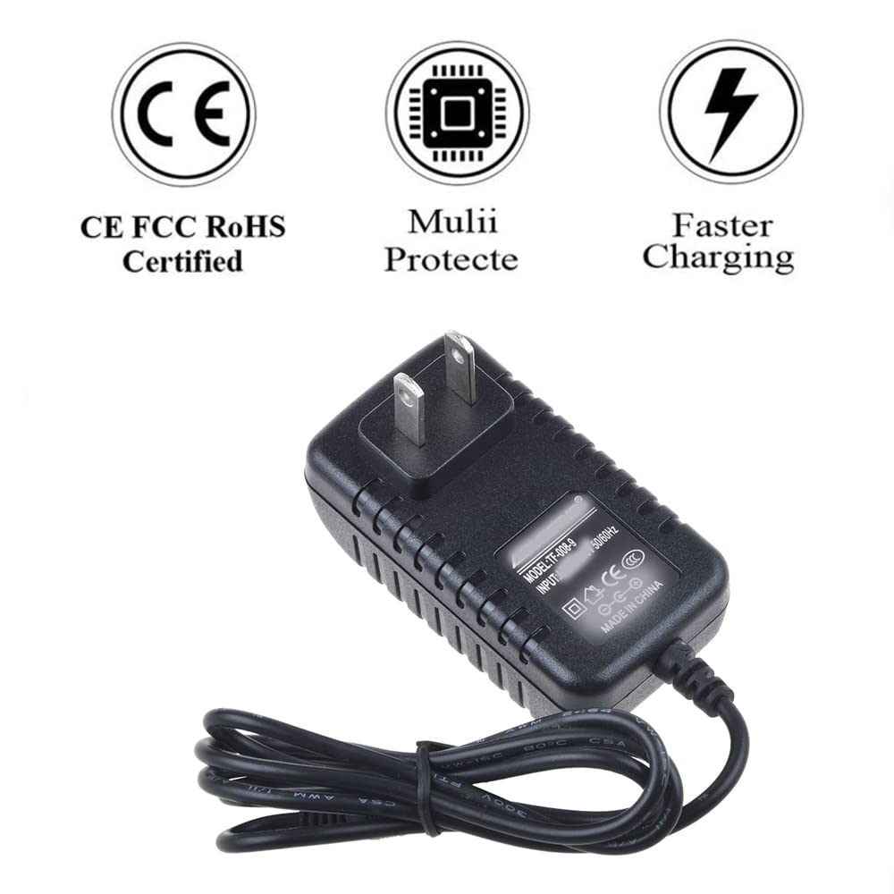 AC/DC Power Adapter for RadioShack PRO-2055 20-428 20428 Scanner - 1000 Channel Triple Trunking Desktop/Mobile Base Radio Replacement Charger Cable - Perfect for Home Security, Emergency Monitoring & Hobbyist Use