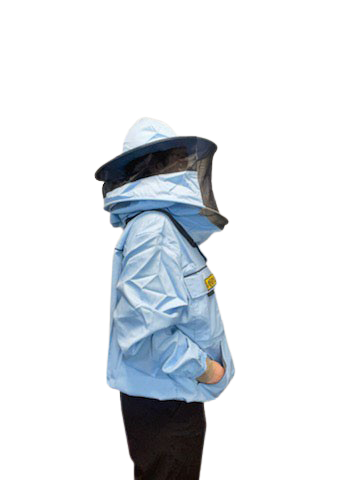 Lyson Beekeeping Jacket - Professional Beekeeping Suit with Veil, Beekeeping Protective Gear for Men & Women (Blue) - Ideal for Honey Harvesting, Hive Inspection & Beekeeping Activities