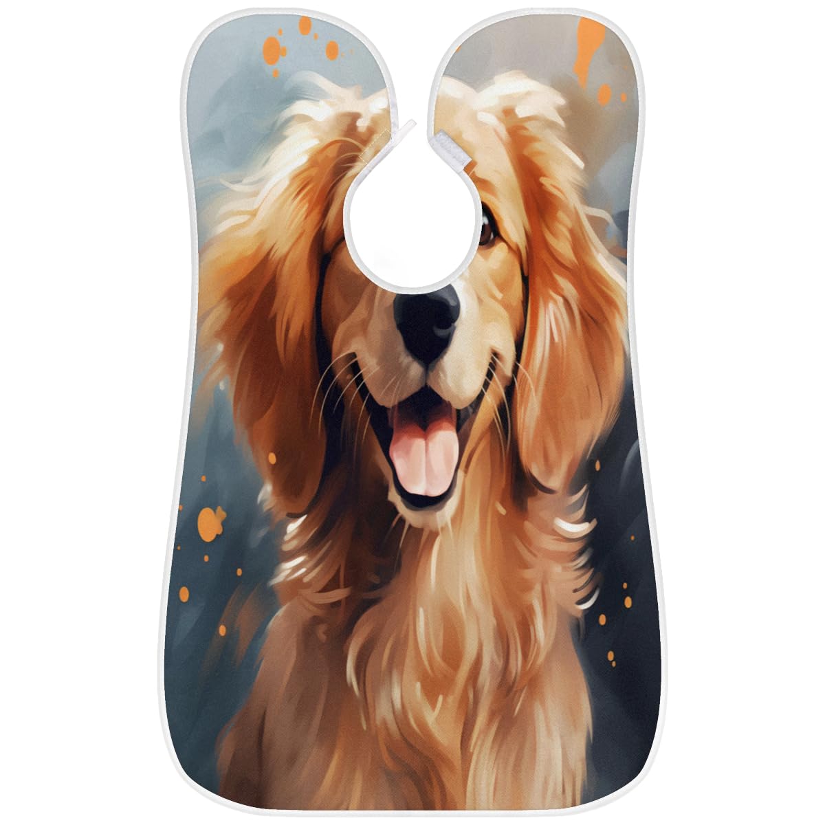 Funny Animal Dog Beard Shaving Bib for Men - Waterproof Hair Dye Apron & Barber Cape for Haircut, Beard Trimming & Makeup - Sink Hair Catcher for Grooming & Styling - Perfect Gift for Barbers & DIY Home Haircuts