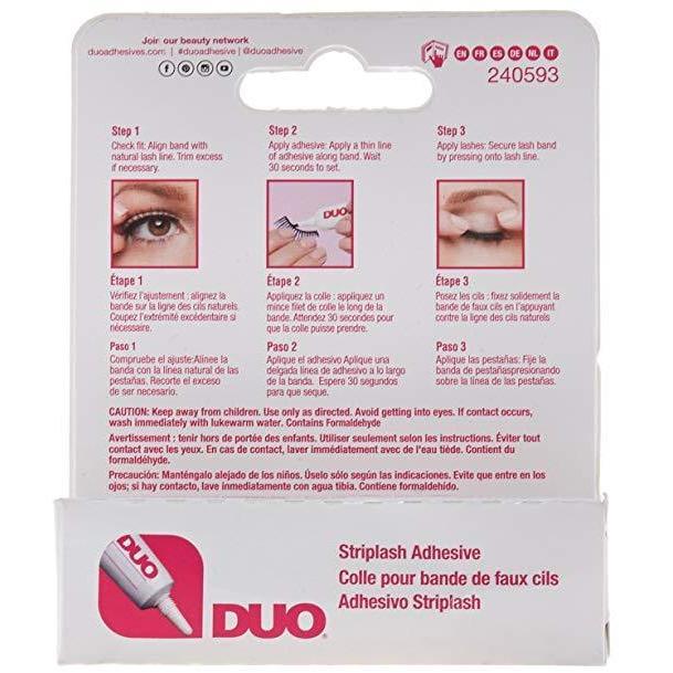 Ardell DUO Strip Lash Adhesive Dark - Professional False Eyelash Glue for Long-Lasting Hold - Perfect for Parties, Weddings & Special Occasions