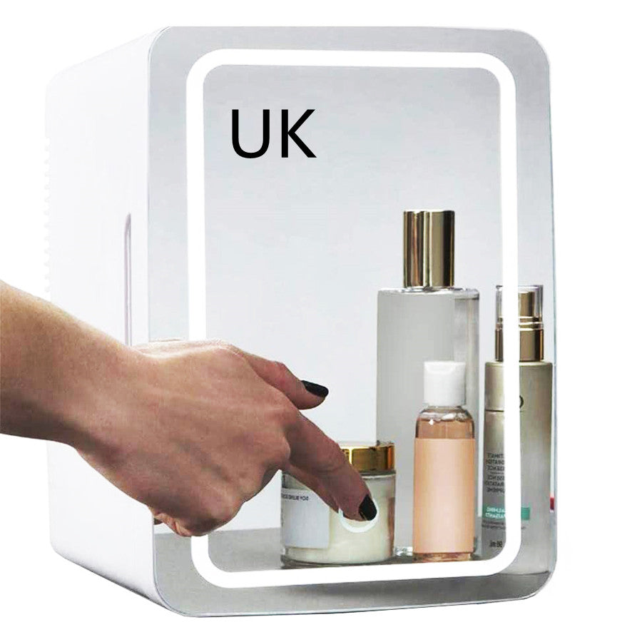 Mini Makeup Fridge - Portable Cosmetic Refrigerator & Warmer for Skincare, Perfume & Beauty Products | Perfect for Bedroom, Vanity & Travel Use