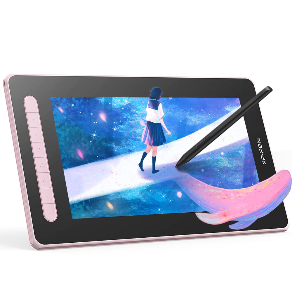 XPPen Artist 12 2nd Gen 12 Inch Drawing Tablet with Screen - Digital Graphic Monitor with X3 Stylus, 127% sRGB Full Laminated Display for Digital Art, Illustration, Animation & Video Editing - Perfect for Artists, Designers & Content Creators (Pink)