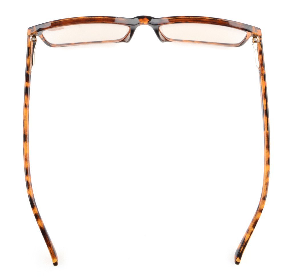 Eyekepper Stylish Tortoiseshell Computer Reading Glasses +1.0 with Spring Hinges - Blue Light Blocking for Screen Time, Office Work & Gaming