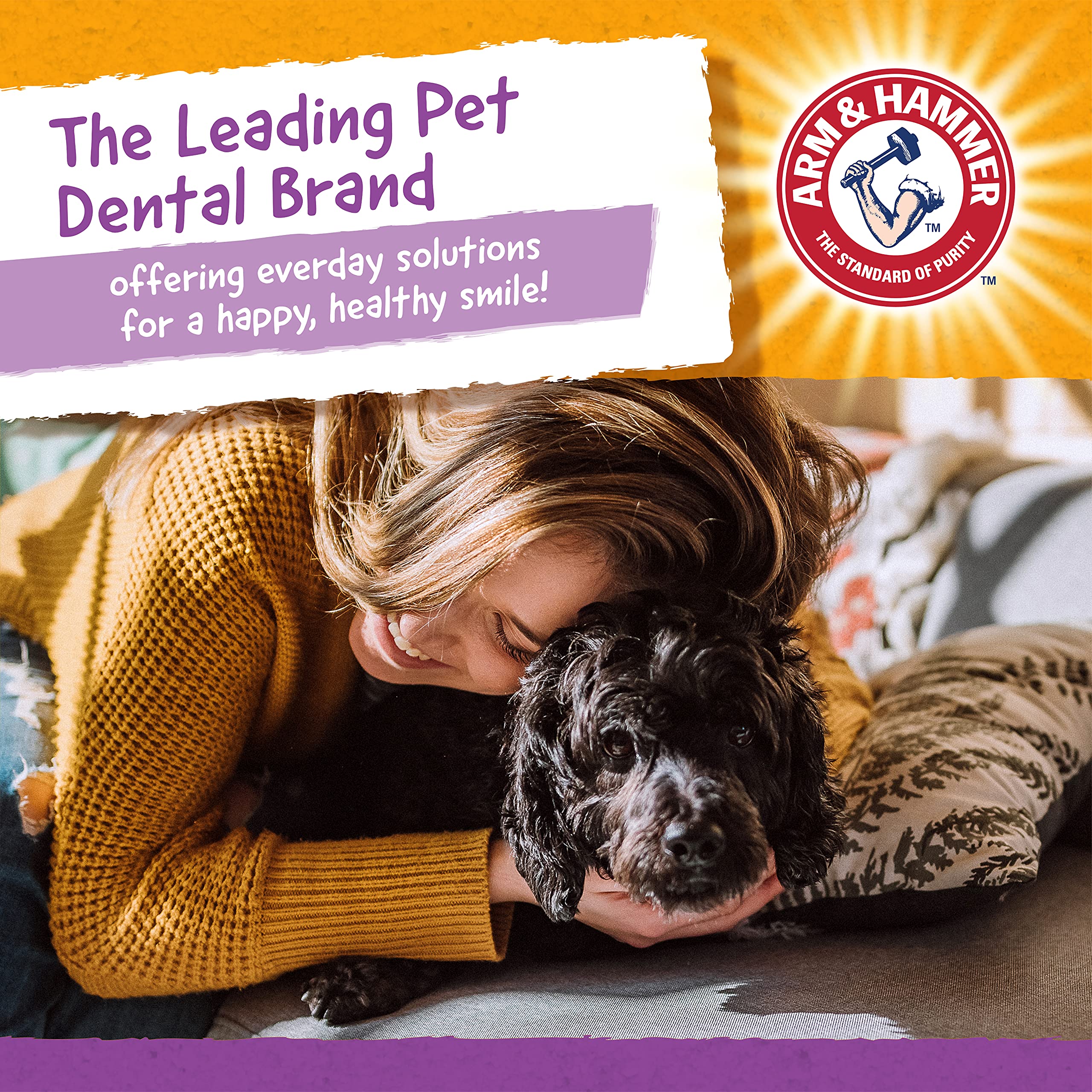 Arm & Hammer for Pets Nubbies Tartar Control Dental Treats for Dogs - 6 Pack (139 Count) | Chicken Flavor Dental Chews for Fresh Breath, Plaque & Tartar Removal | Perfect for Small & Medium Dogs Daily Oral Care