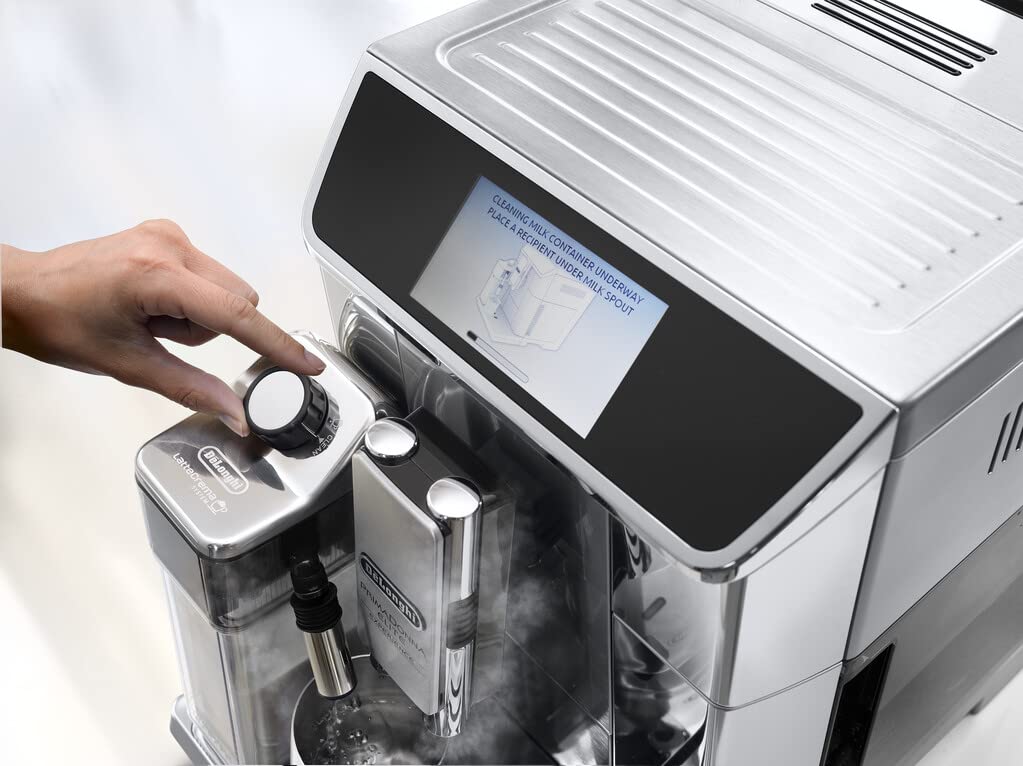 De'Longhi PrimaDonna Elite Experience ECAM650.85.MS Automatic Coffee Machine - 1L Stainless Steel Espresso & Cappuccino Maker with Silver Metal Finish | Perfect for Home, Office & Coffee Shops