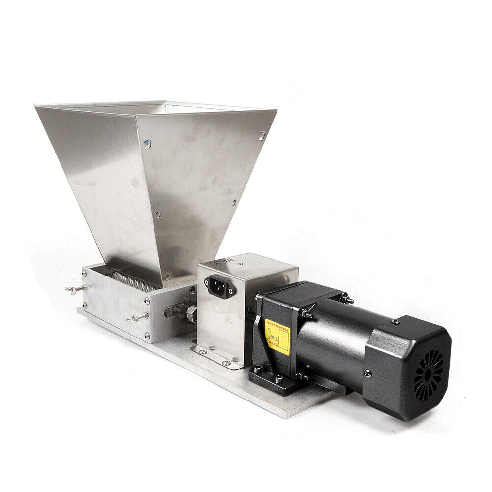 Electric Malt Crusher Grain Mill - Heavy Duty Adjustable Barley Grinder for Home Brewing, Cereal, Beans & Seasonings | 110V 4L Capacity | Perfect for Craft Beer Making, Coffee Grinding & Spice Preparation