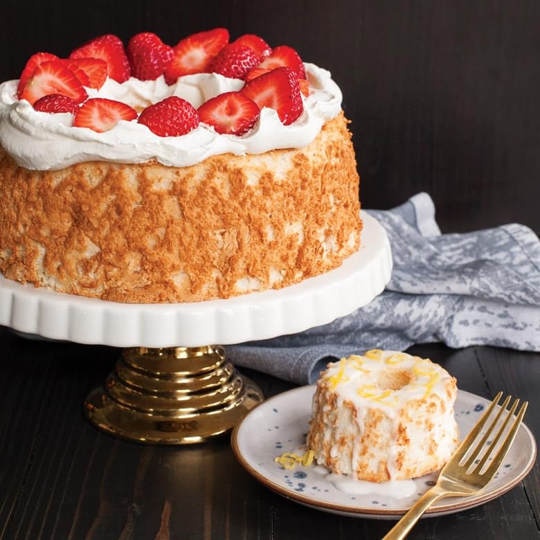 Angel Food Cake Pan - Non-Stick Procast Baking Pan for Homemade Cakes, Perfect for Birthday Parties, Weddings & Family Gatherings