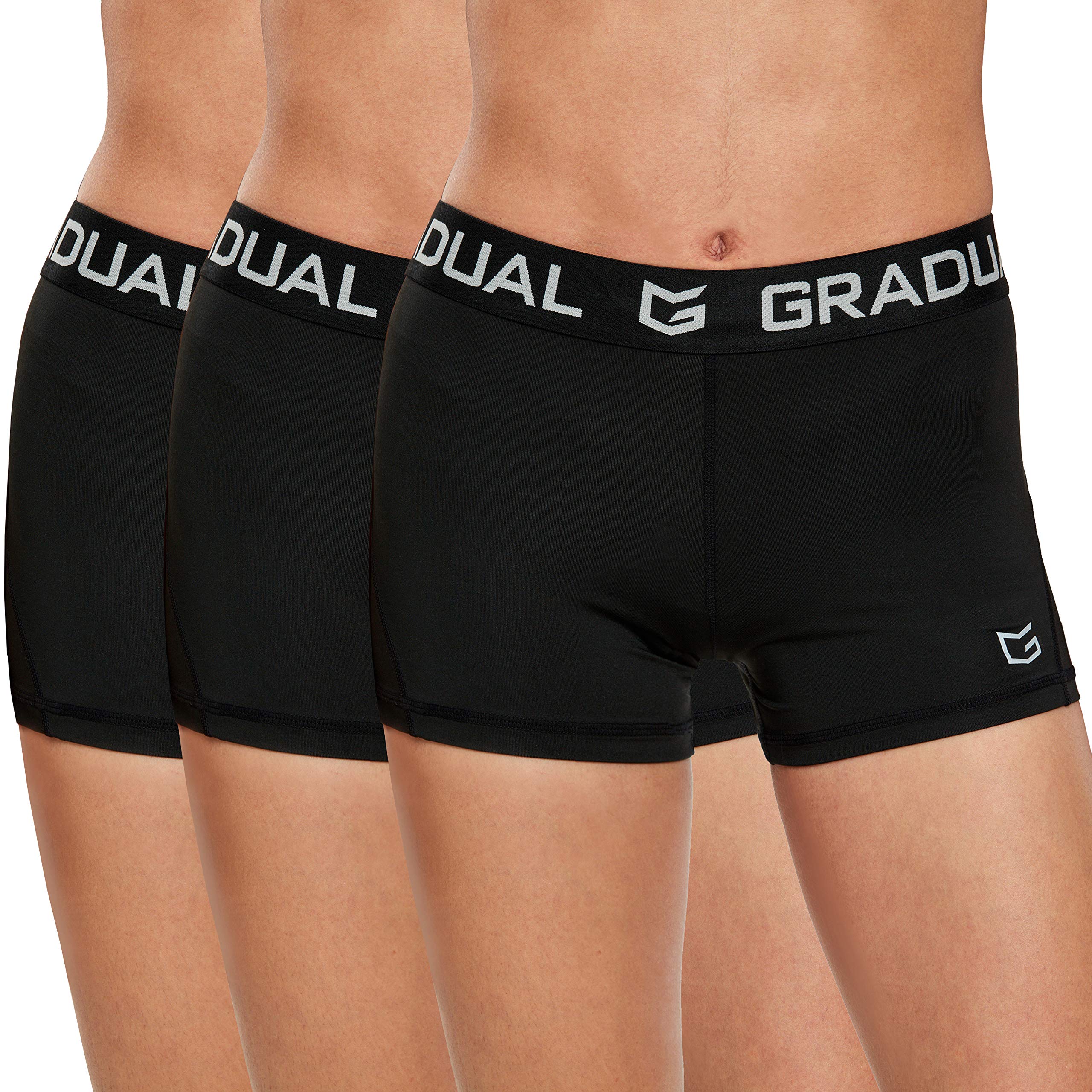 Best Women's Spandex Compression Volleyball Shorts - 3