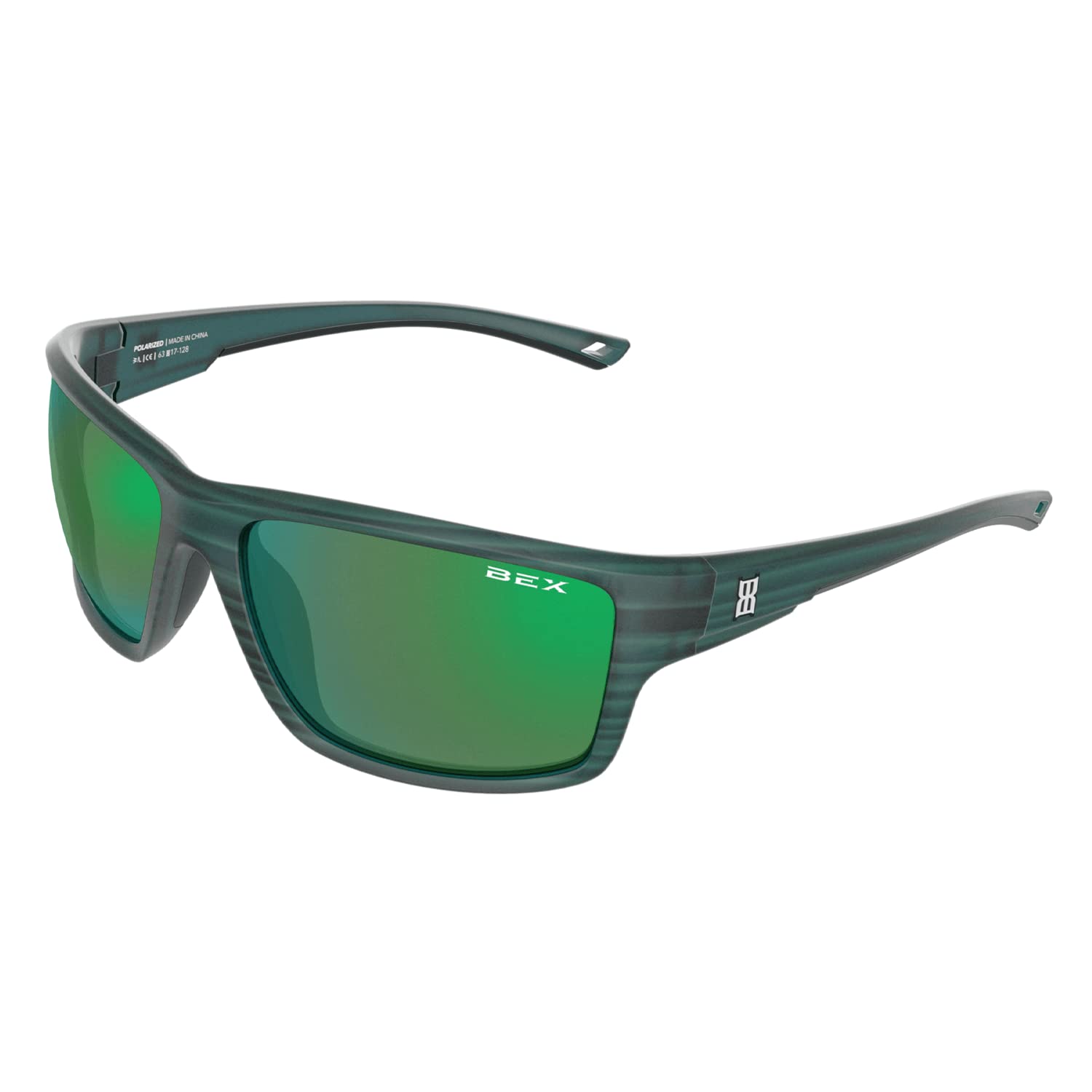 BEX Crevalle Polarized Sunglasses for Men & Women - UV400 Protection, Lightweight Frame, Forest Green Lens - Perfect for Driving, Fishing & Outdoor Activities