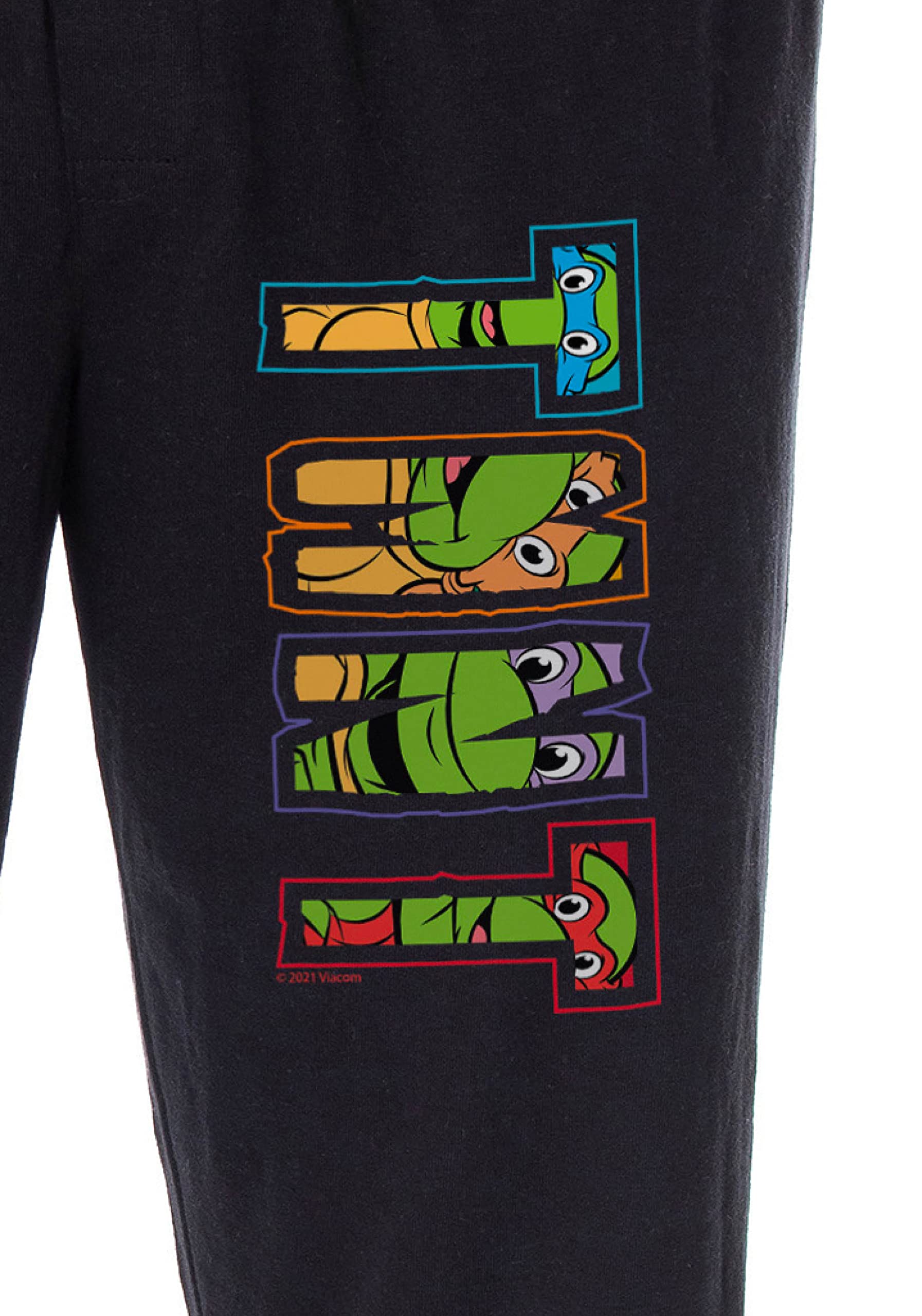 TMNT Logo Men's Pajama Pants - Teenage Mutant Ninja Turtles Sleepwear & Lounge Pants for Comfortable Nightwear and Relaxation at Home