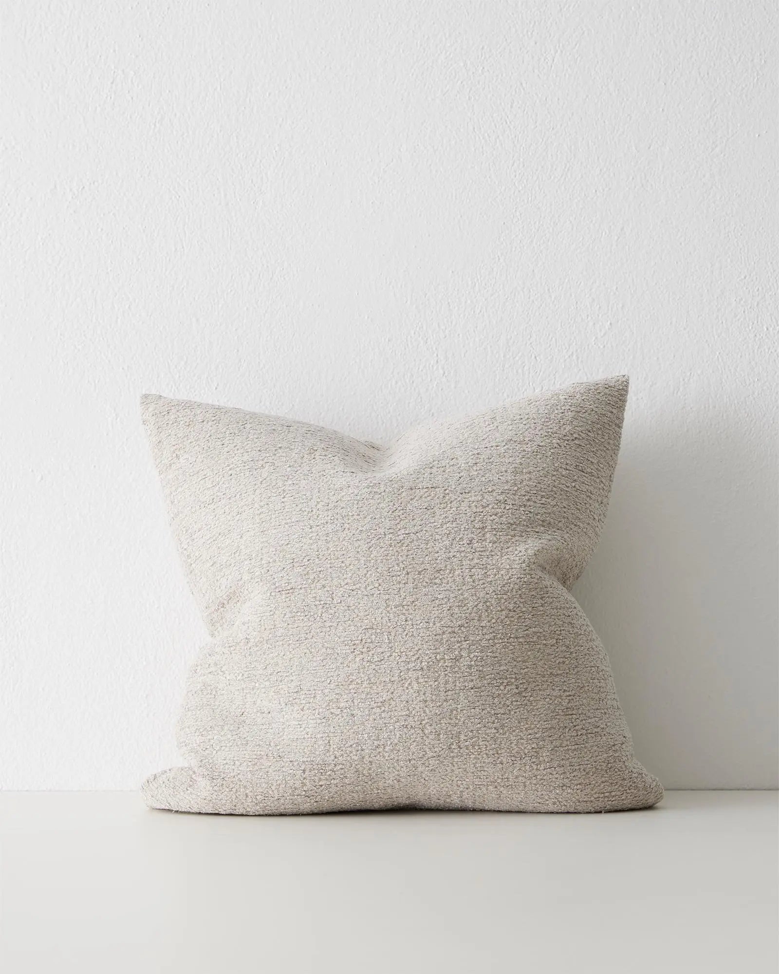 Premium Laurent Cushion Oyster - Soft & Comfortable Throw Pillow for Sofa, Bed, Living Room - Perfect Home Decor & Cozy Accent Pillow for Relaxation