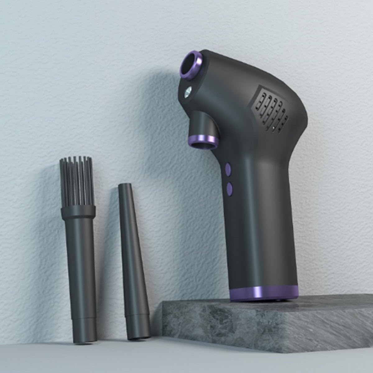 Eco-Friendly Reusable Compressed Air Duster - No Chemical Fill, Cordless Electric Air Blower for Electronics, PC, Keyboard & Camera Cleaning