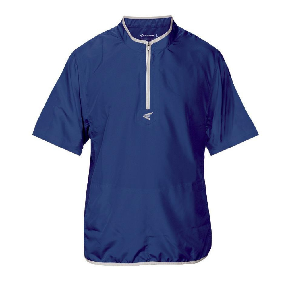 Easton M5 Jacket - Men's Short Sleeve Baseball Jersey (Royal Blue, Size Large) - Perfect for Baseball Games, Training & Casual Wear