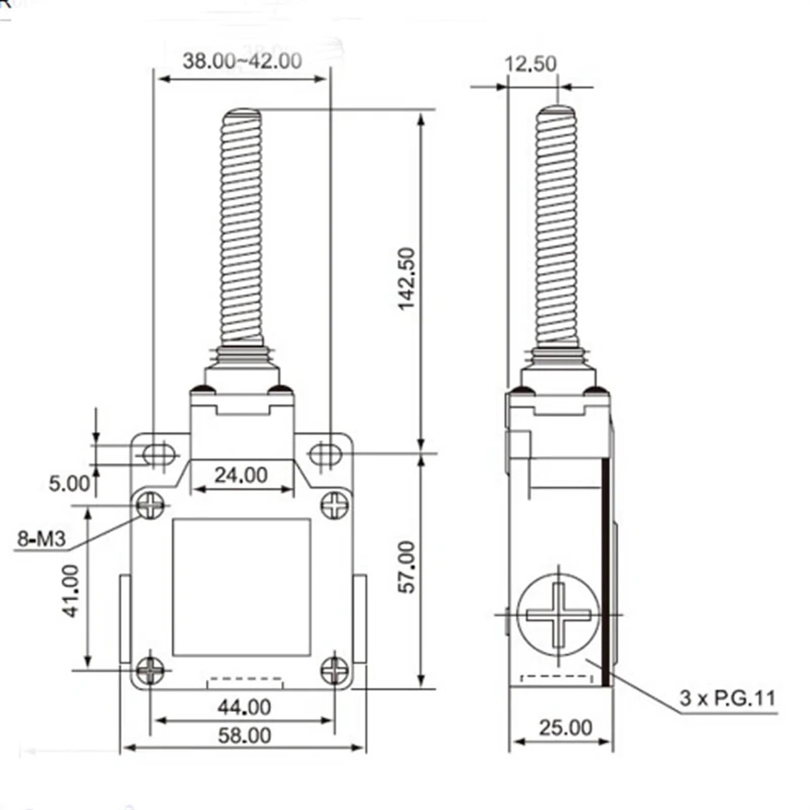 CSA-081 Motion Sensor Position Limit Switch - 1PC for Industrial Automation & Safety Systems | Perfect for CNC Machines, Conveyors & Robotics