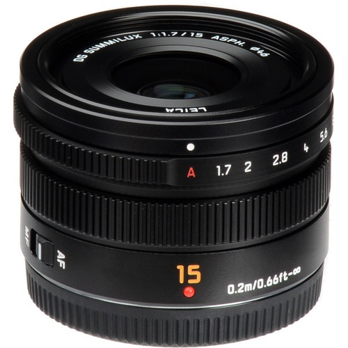 Panasonic Lumix G Leica DG Summilux 15mm f/1.7 ASPH Lens - Fast Prime Lens for Micro Four Thirds Cameras | Perfect for Portrait, Street & Low Light Photography