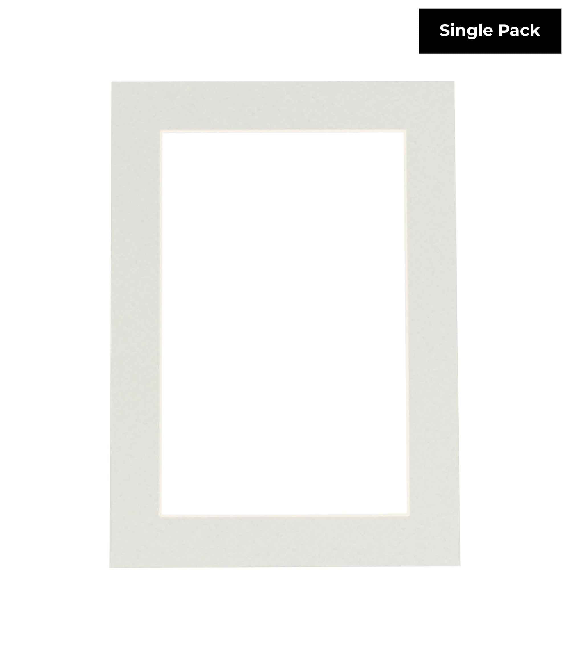 8x10 Acid-Free Precut Grey Picture Matboard for 5x7 Photos - Bevel Cut Display Mat for 8x10 Inch Frames - Perfect for Framing Art, Photos & Certificates - Home, Office & Gallery Decor