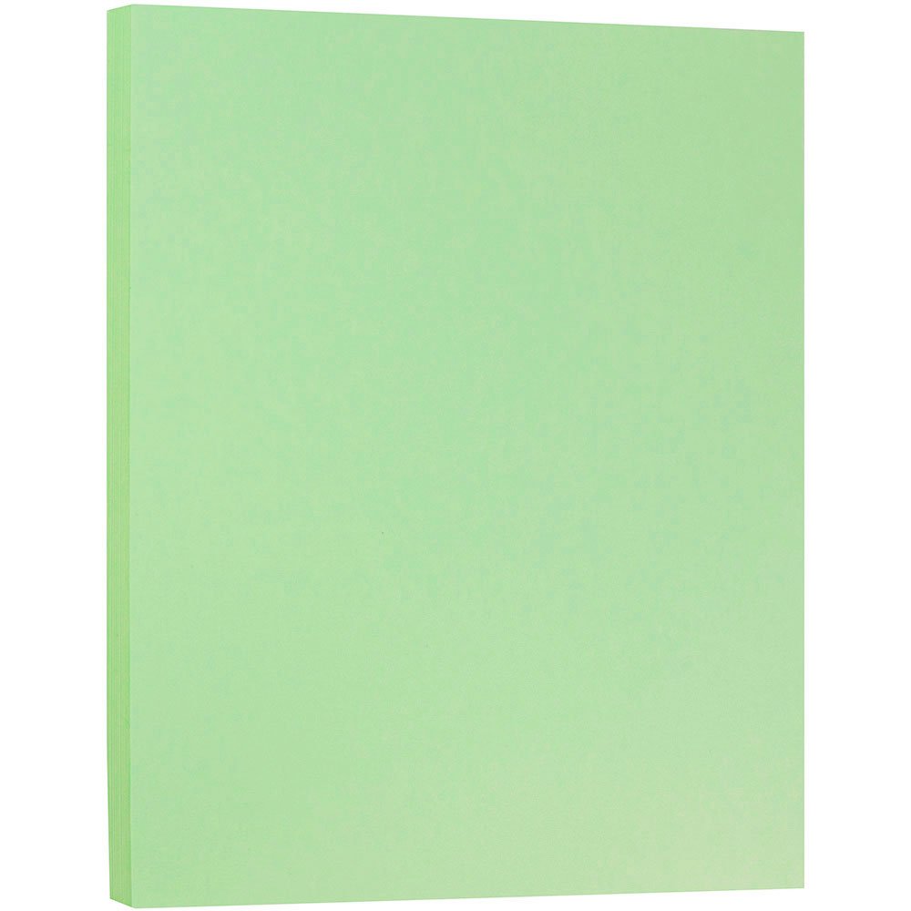 JAM PAPER Matte 28lb Paper - 105 GSM Premium Printer Paper - 8.5 x 11 Letter Size - Mint Green - 50 Sheets/Pack - Perfect for Office Documents, School Projects & Crafting