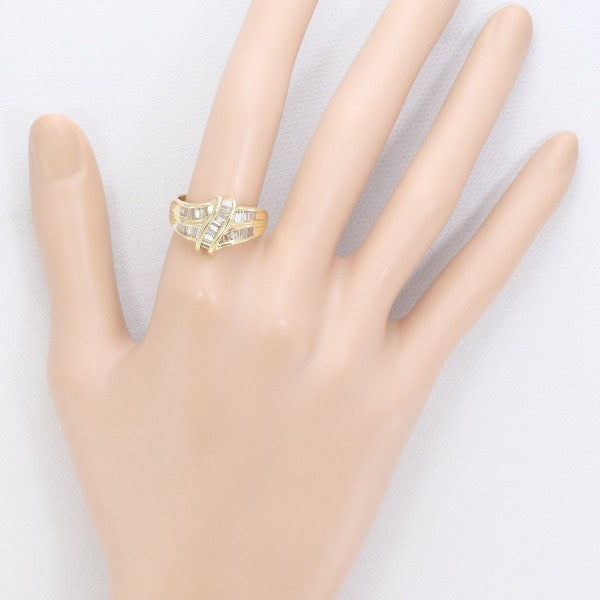 18K Yellow Gold Diamond Ring for Women - Elegant Solitaire Engagement & Wedding Band - Perfect for Proposals, Anniversaries, and Special Occasions