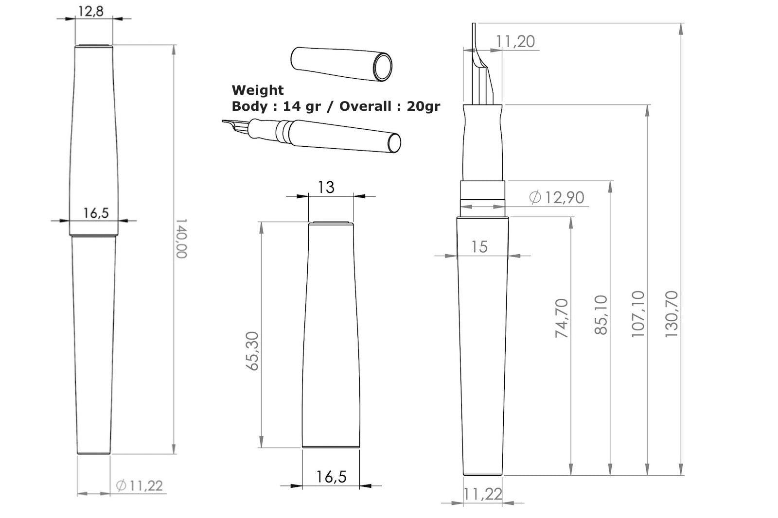 Galen X Studyo Agackakan Fountain Pen V1 - Premium Tropical Canopy Design for Writing, Journaling & Calligraphy - Perfect Gift for Pen Enthusiasts & Collectors