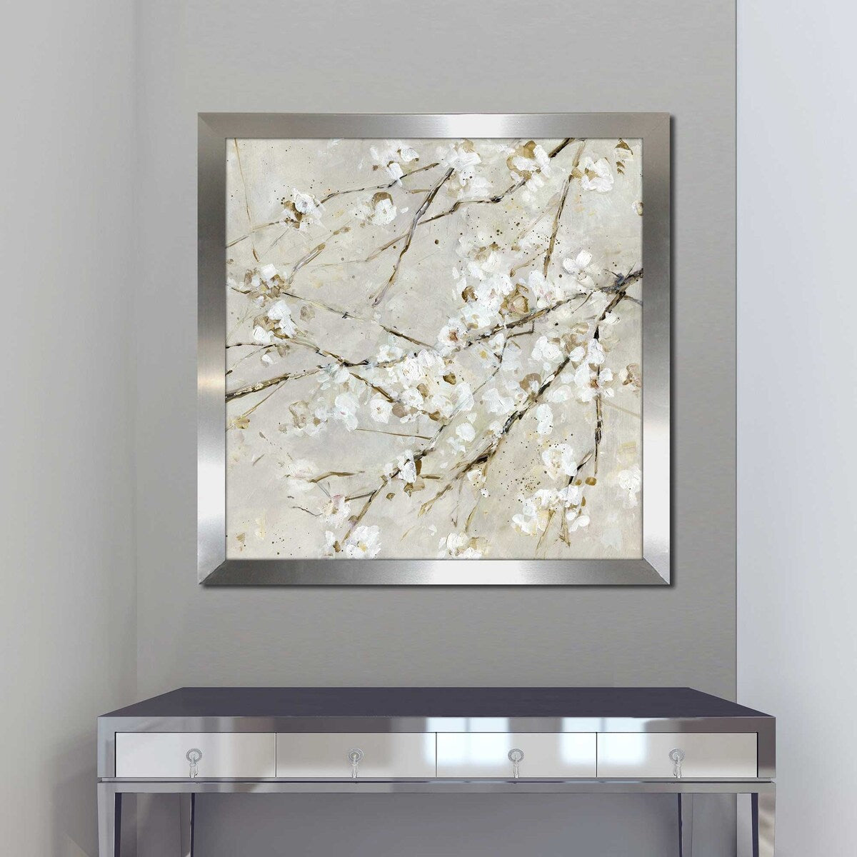 Blossom Confetti Square Sally Swatland Print Acrylic Wall Art - Perfect for Living Room, Bedroom & Office Decor