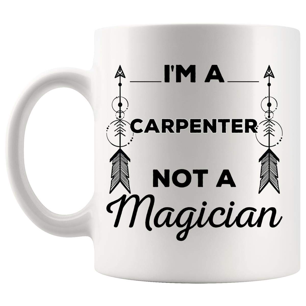 Funny Carpenter T-Shirt Gift Mug for Men & Women - Woodworker, Bricklayer, Wood Maker, Sculptor, Roofer Coffee Cup - Perfect for Workshop, Job Site & DIY Enthusiasts