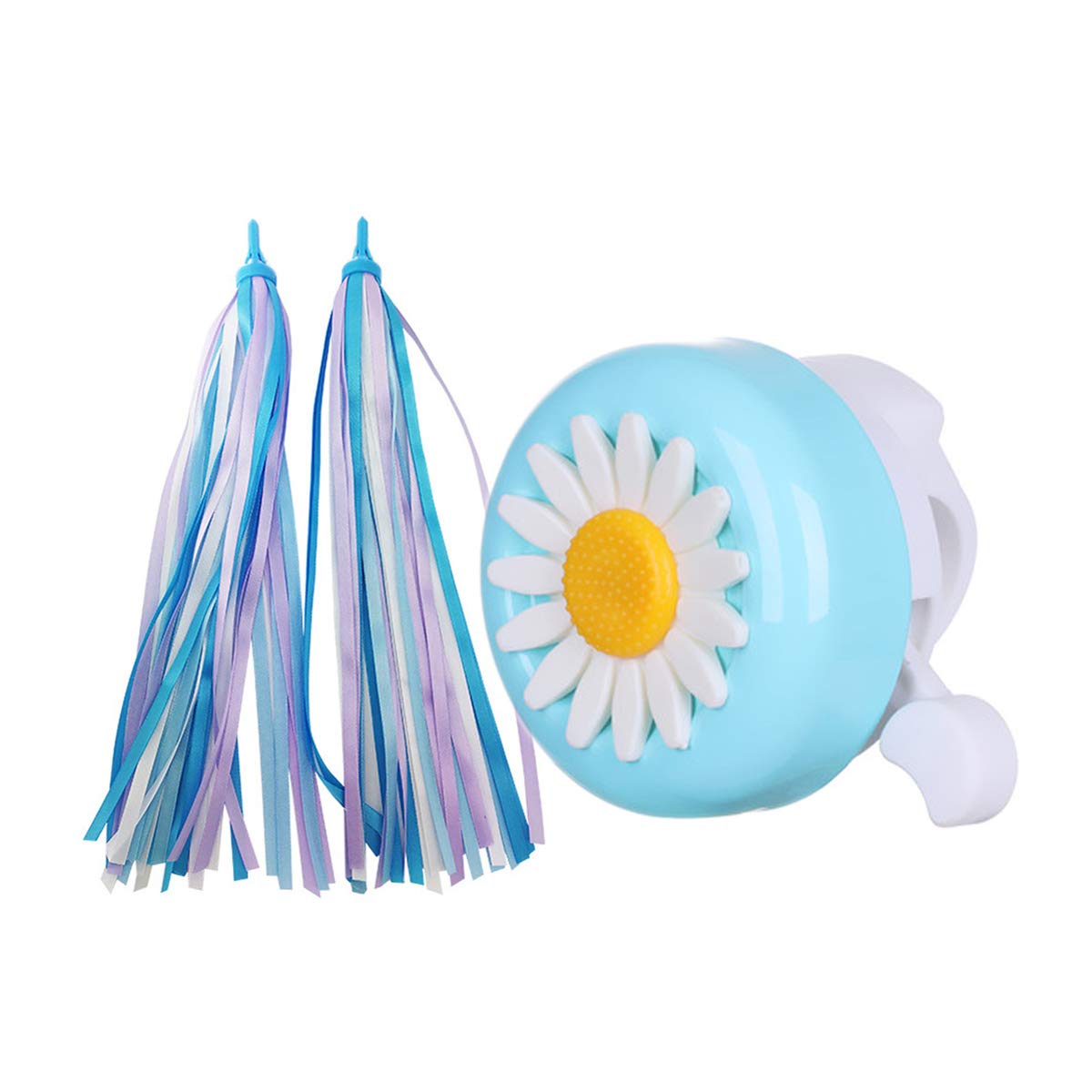 Platt Kids Bike Bell & Horn Set with 1 Pair Colorful Streamer Tassels - Fun Safety Accessories for Boys & Girls Bicycles - Perfect for Neighborhood Rides, School Commutes & Family Cycling Adventures