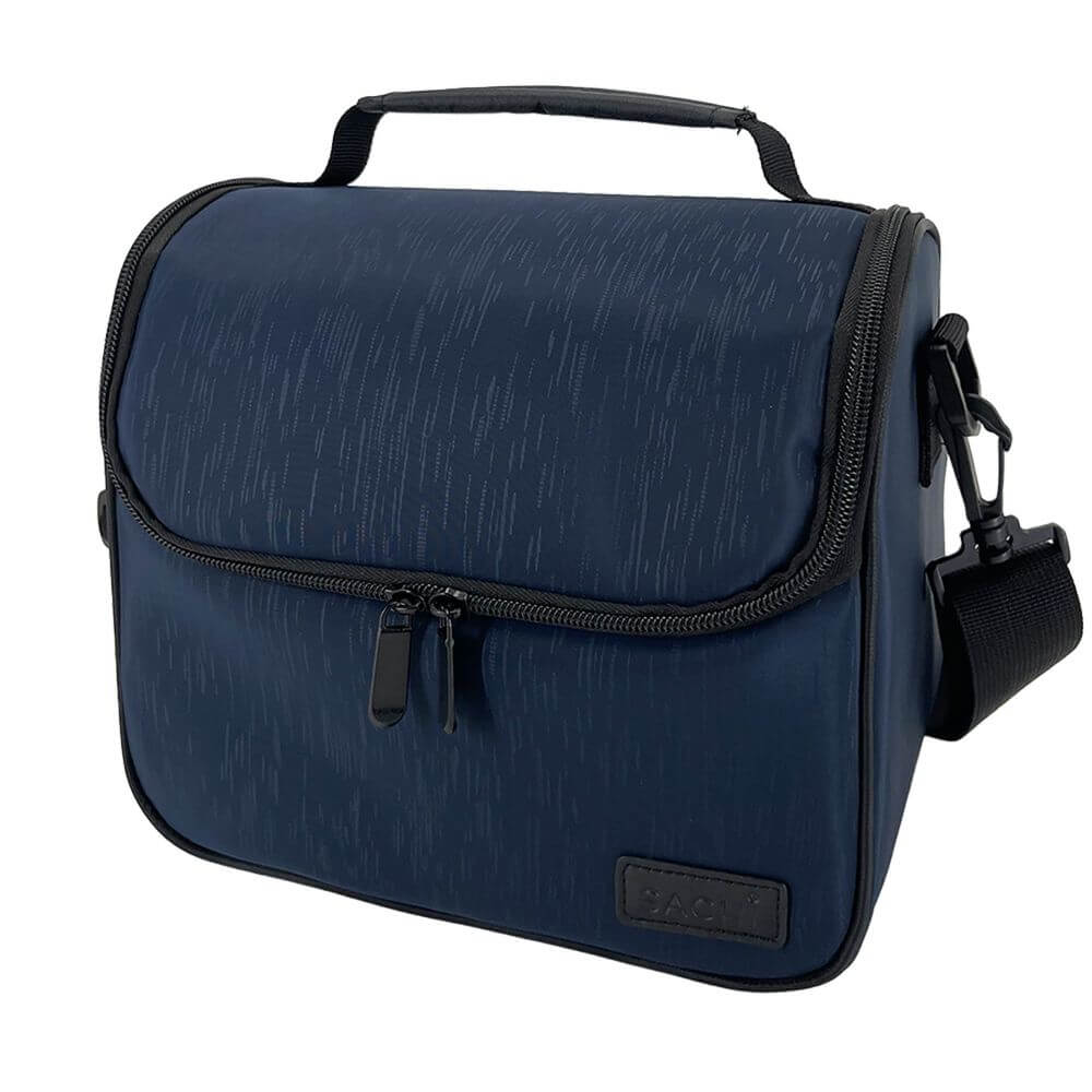 Sachi Insulated Lunch Bag for Work & School - Navy Blue Thermal Lunch Box for Adults & Kids - Perfect for Office, Picnics & Outdoor Activities