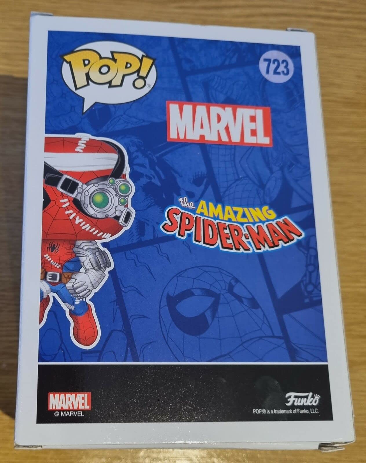 Funko Pop! Marvel Exclusive Cyborg Spider-Man #723 Vinyl Figure with Free Acrylic Display Case - Perfect for Marvel Collectors, Home Decor & Office Display