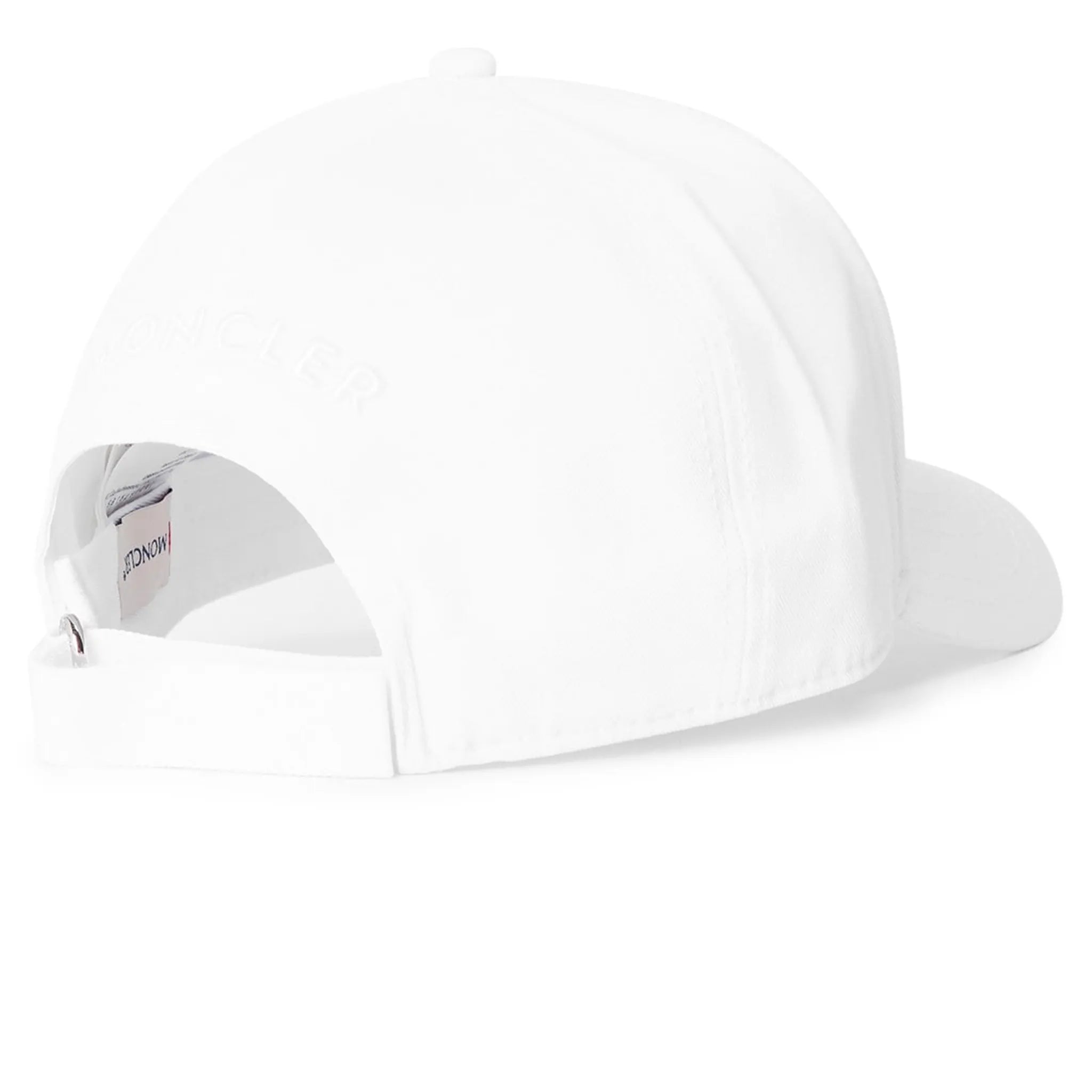 Moncler Gabardine Baseball Cap for Men & Women - White Adjustable Snapback Hat for Outdoor Sports & Fashion