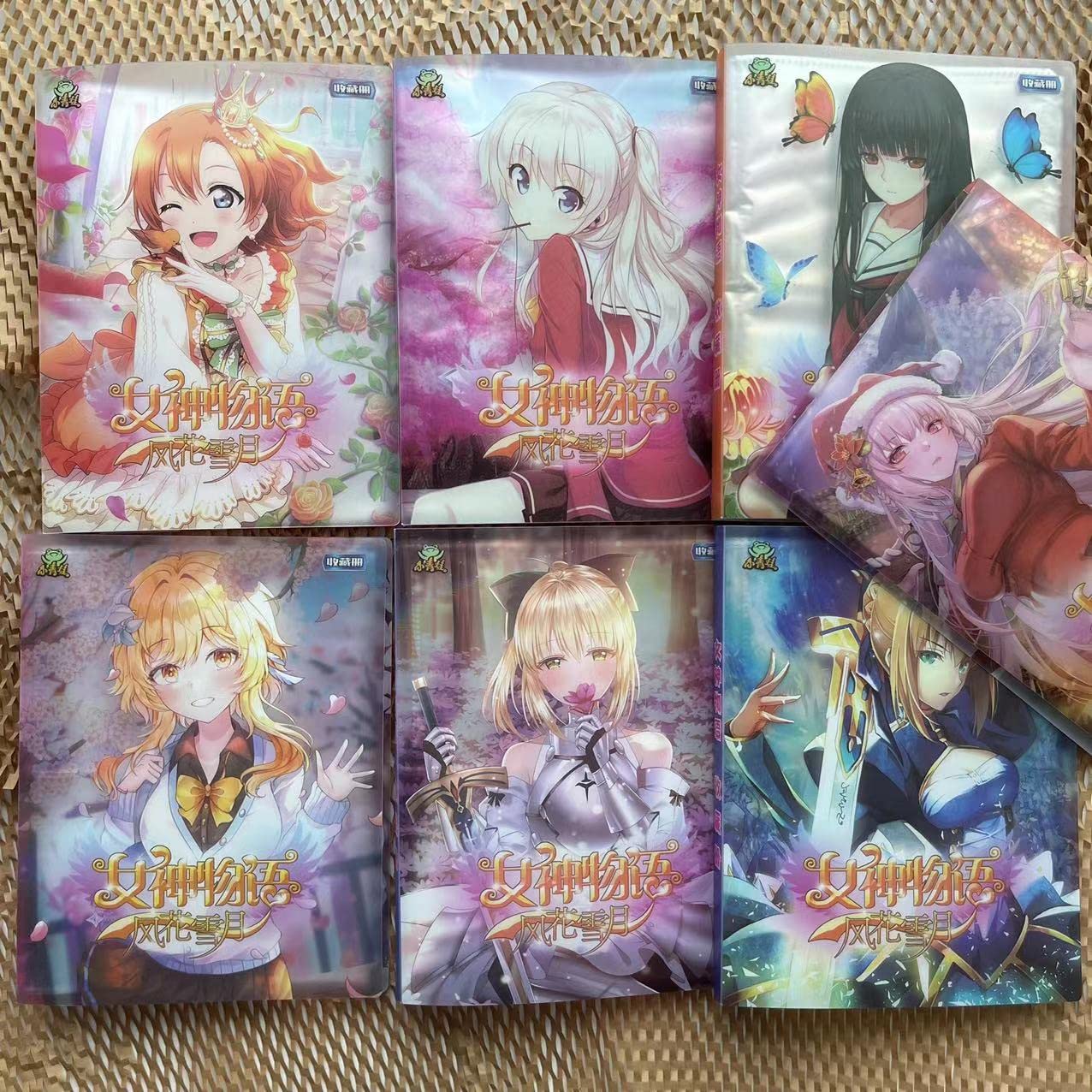 Goddess Story TCG Card Binder - Anime Girls Trading Card Album & Collection Set with Booster Box (3 Random Cards) - Perfect for Collectors, Gaming & Birthday Gifts