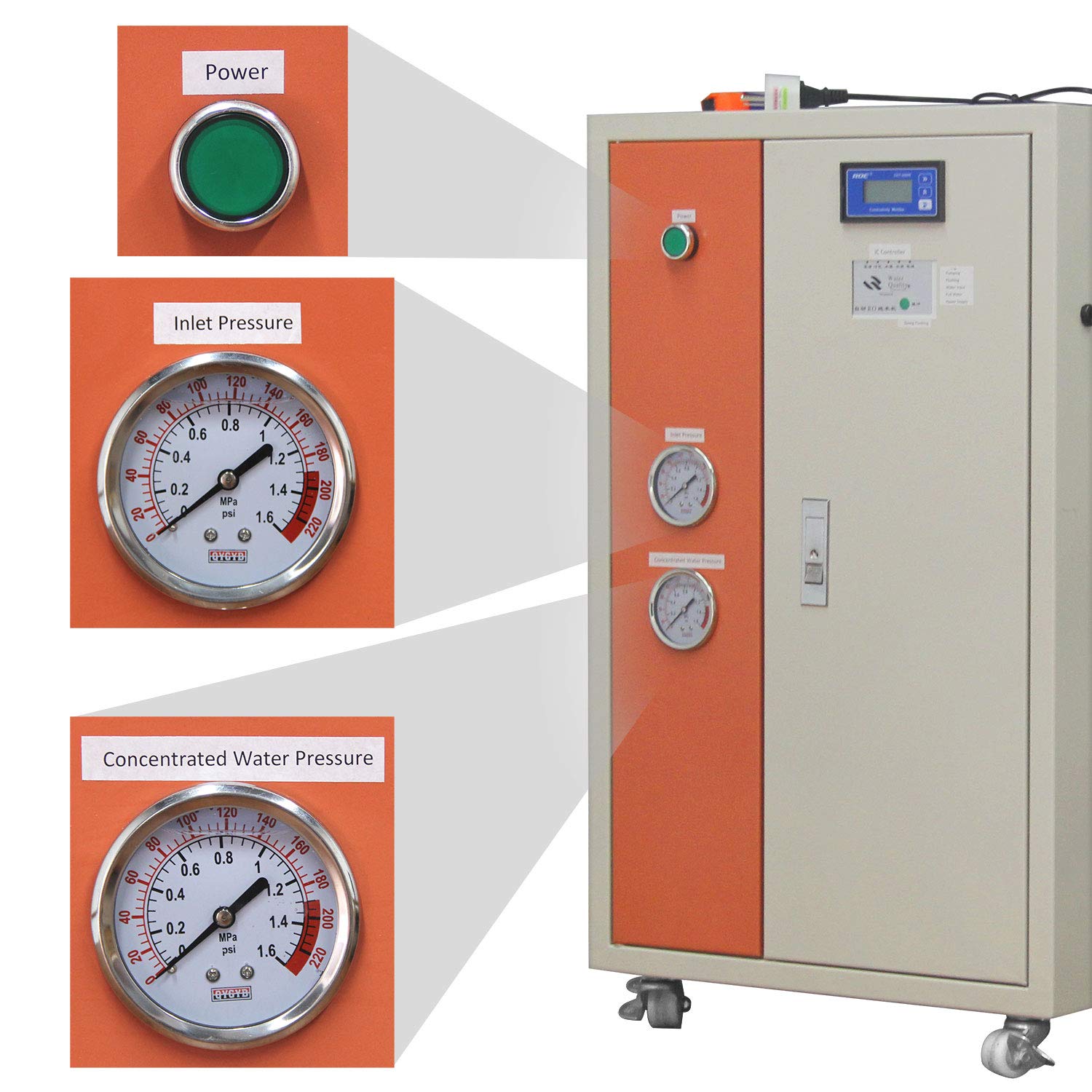 Lab Ultra Pure Water Equipment 10L/h with Resistivity Display for Research Labs