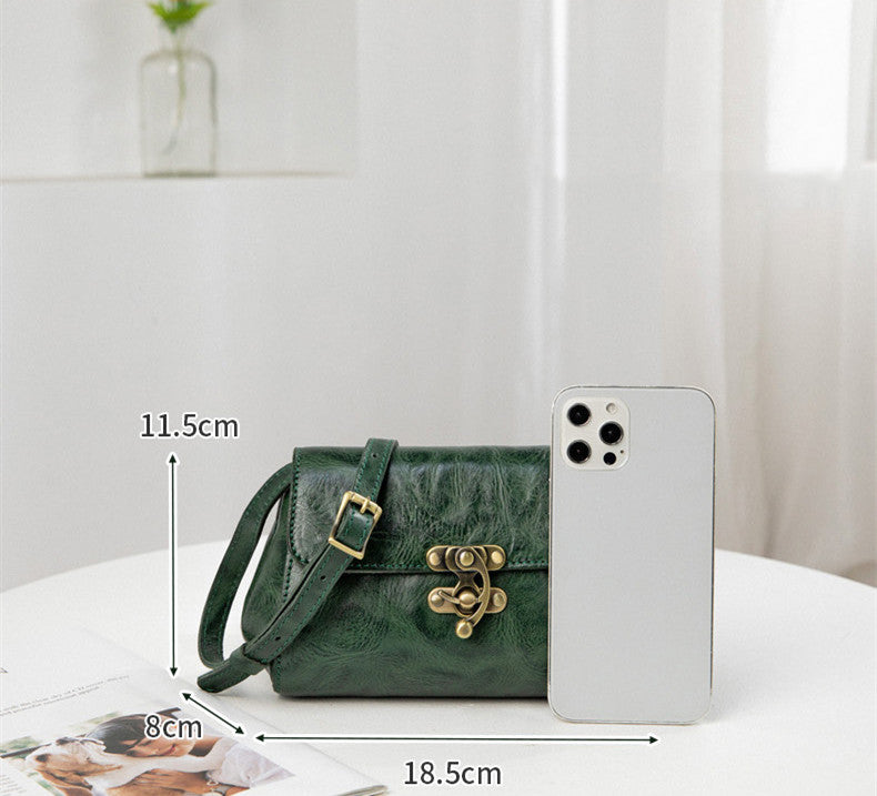Authentic Italian Leather Crossbody Bag for Women - Stylish & Durable Handbag for Travel, Work & Everyday Use