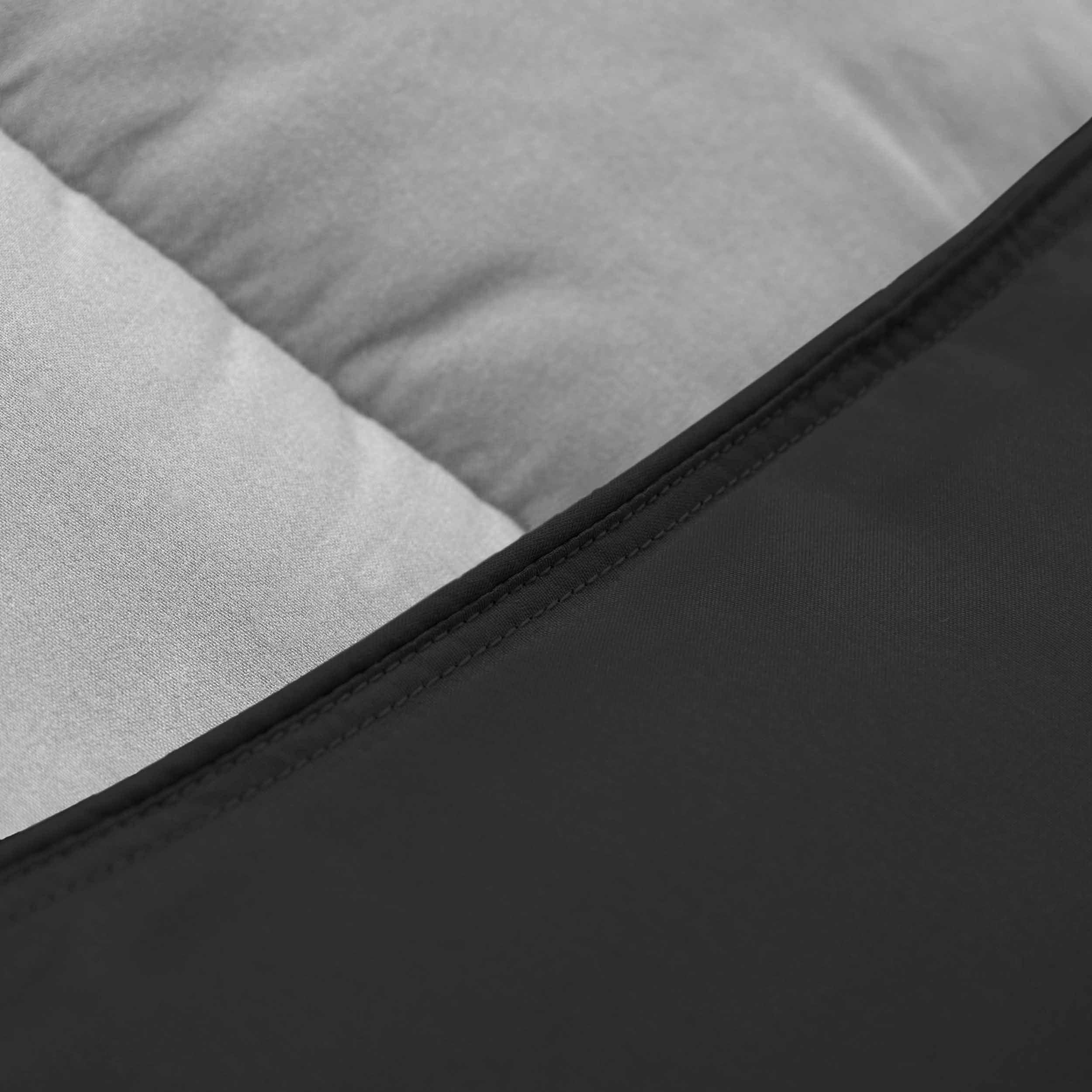 Luxury Brushed Microfiber Reversible Down Alternative Comforter - All-Season Hypoallergenic Bedding for Queen/King Size Beds - Perfect for Cozy Nights & Guest Rooms
