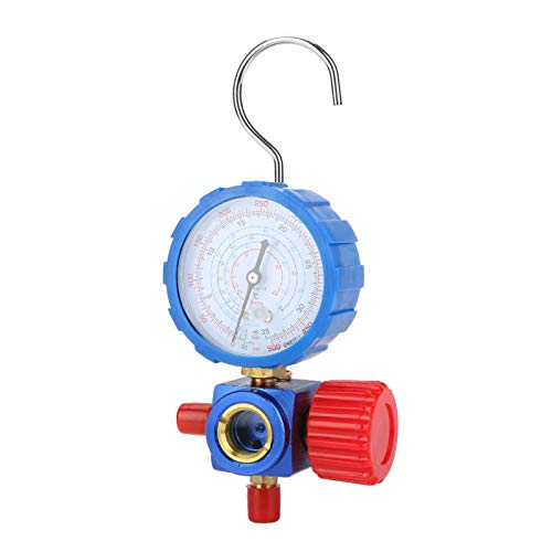Professional HVAC Manifold Gauge Set - 35kgf/cm2 High-Pressure AC Refrigerant Gauge for R12 R22 R410a R502 - Durable & Reliable for Auto AC Repair and HVAC Maintenance