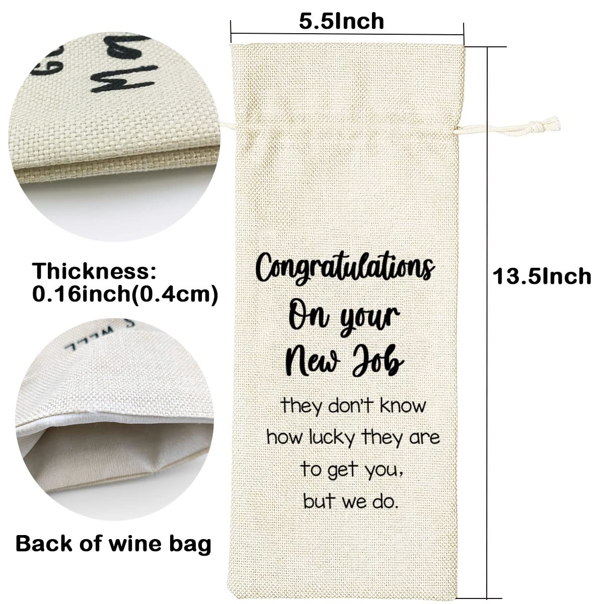 LANBAIHE New Job Gift Bag - Congratulations & Going Away Present for Coworkers - Perfect for Farewell Parties & Career Celebrations (Beige-1)