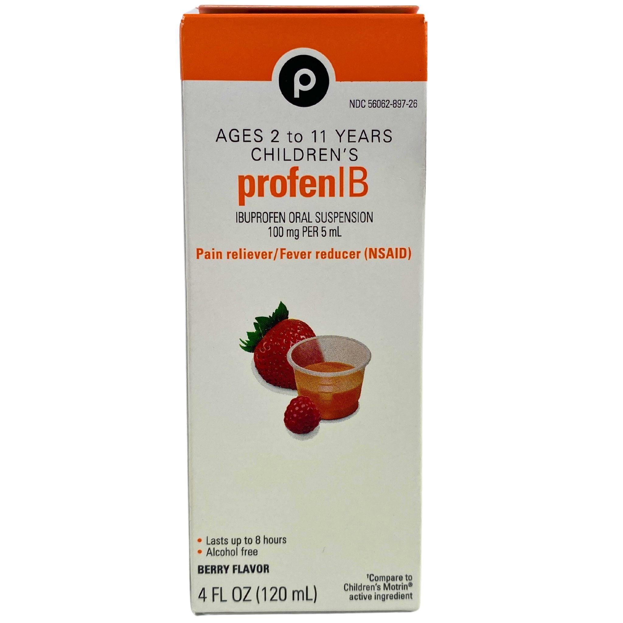 Children's Ibuprofen Oral Suspension 100mg/5mL - Pain & Fever Relief for Kids Ages 2-11 (48 Pack) | Safe NSAID Medicine for Teething, Headaches & Cold Symptoms