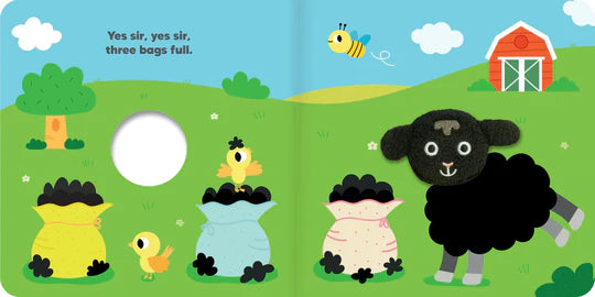 Baa Baa Black Sheep Finger Puppet Board Book - Interactive Nursery Rhyme Toy for Toddlers & Babies | Perfect for Storytime, Early Learning, and Bedtime Reading