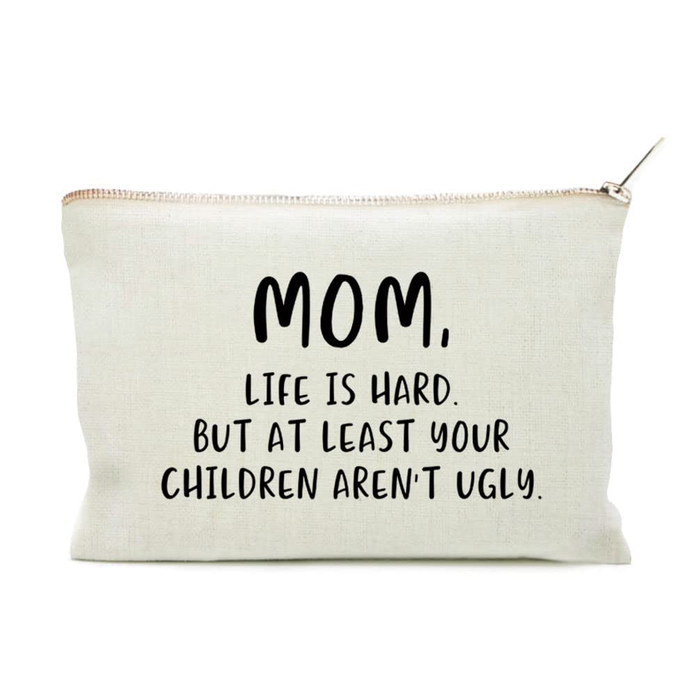 Funny Makeup Case for Mom - Unique Mother's Day Gift, Birthday Present from Kids - Perfect for Travel, Home & Daily Use
