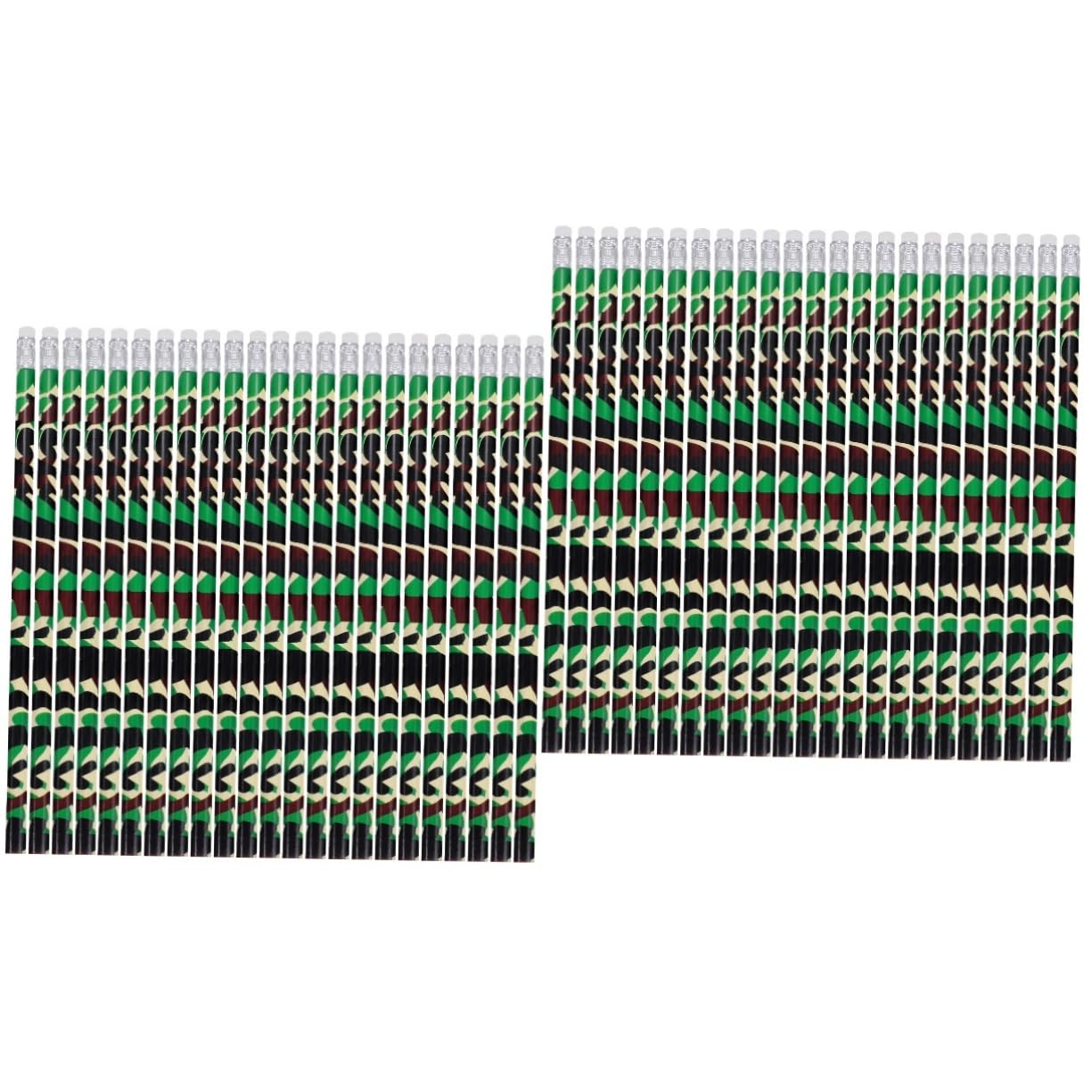 DIYEAH 100 Pcs Camouflage Wooden Pencils - Bulk Drafting & Writing Pencils for Students, Artists & Office Use - Perfect for Sketching, Note Taking & School Supplies