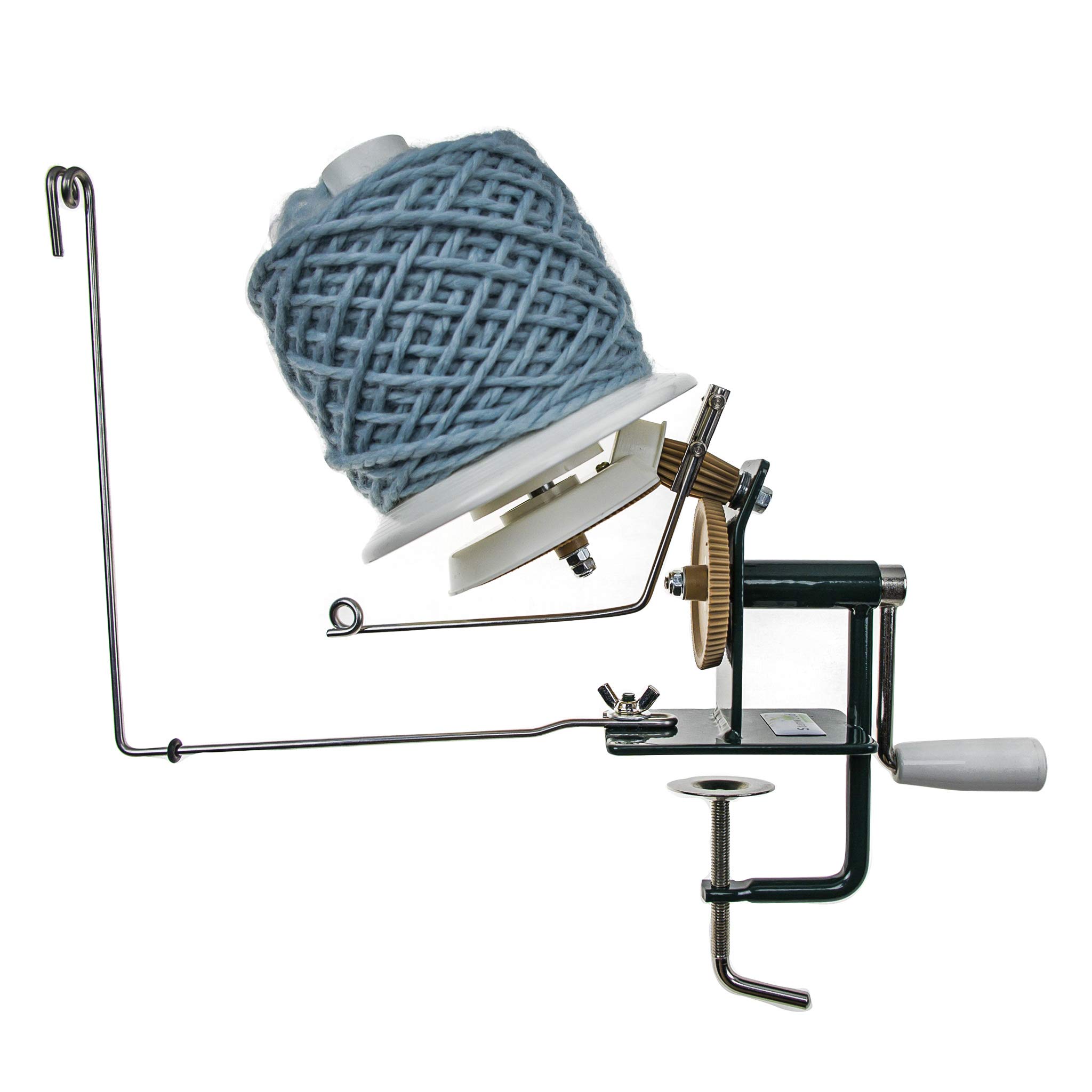 Stanwood Needlecraft Large Metal Yarn Winder for Knitting & Crocheting - 10 oz Capacity Wool Fiber String Ball Winder - Perfect for Crafting, DIY Projects & Yarn Organization