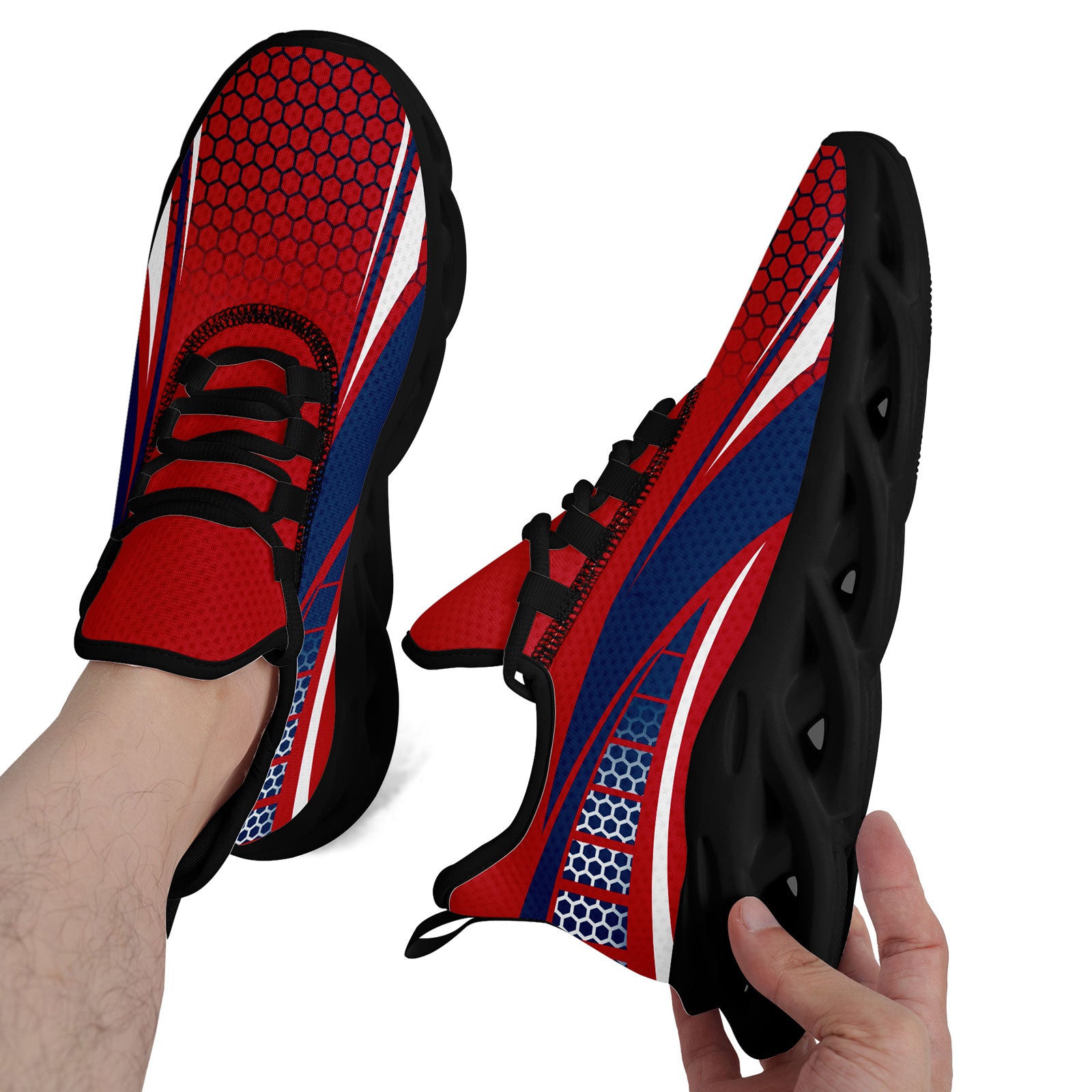 Custom Maxsoul Personalized Sneakers - Breathable Lightweight Running Shoes for Men & Women (FN003 E025022 Size 14) - Perfect for Jogging, Gym Workouts & Casual Wear