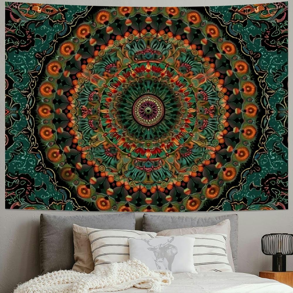 Bohemian Mandala Tapestry Wall Hanging for Bedroom & Living Room - Meditation & Dorm Decor