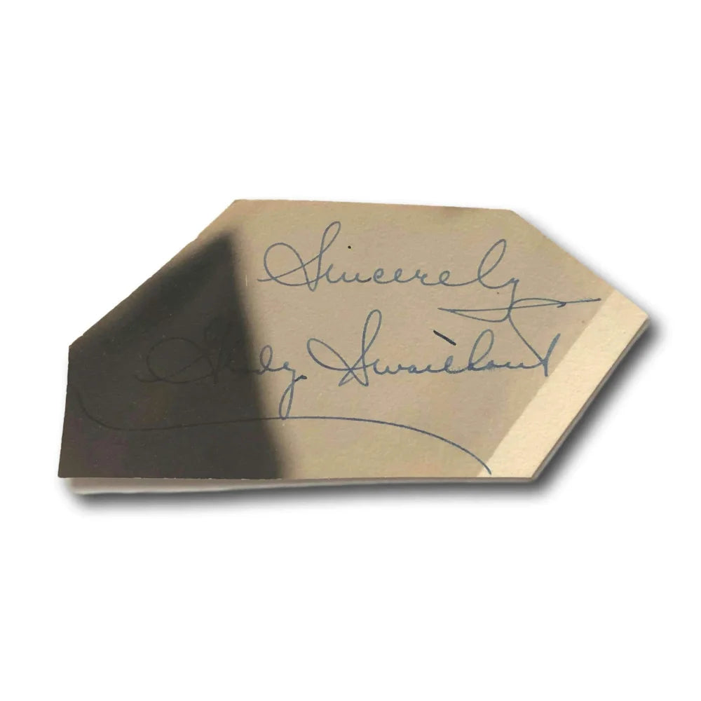 Gladys Swarthout Hand Signed Autograph Page Cut with JSA COA - Vintage Actress & Opera Singer Memorabilia - Perfect for Collectors, Framing, and Theater Decor