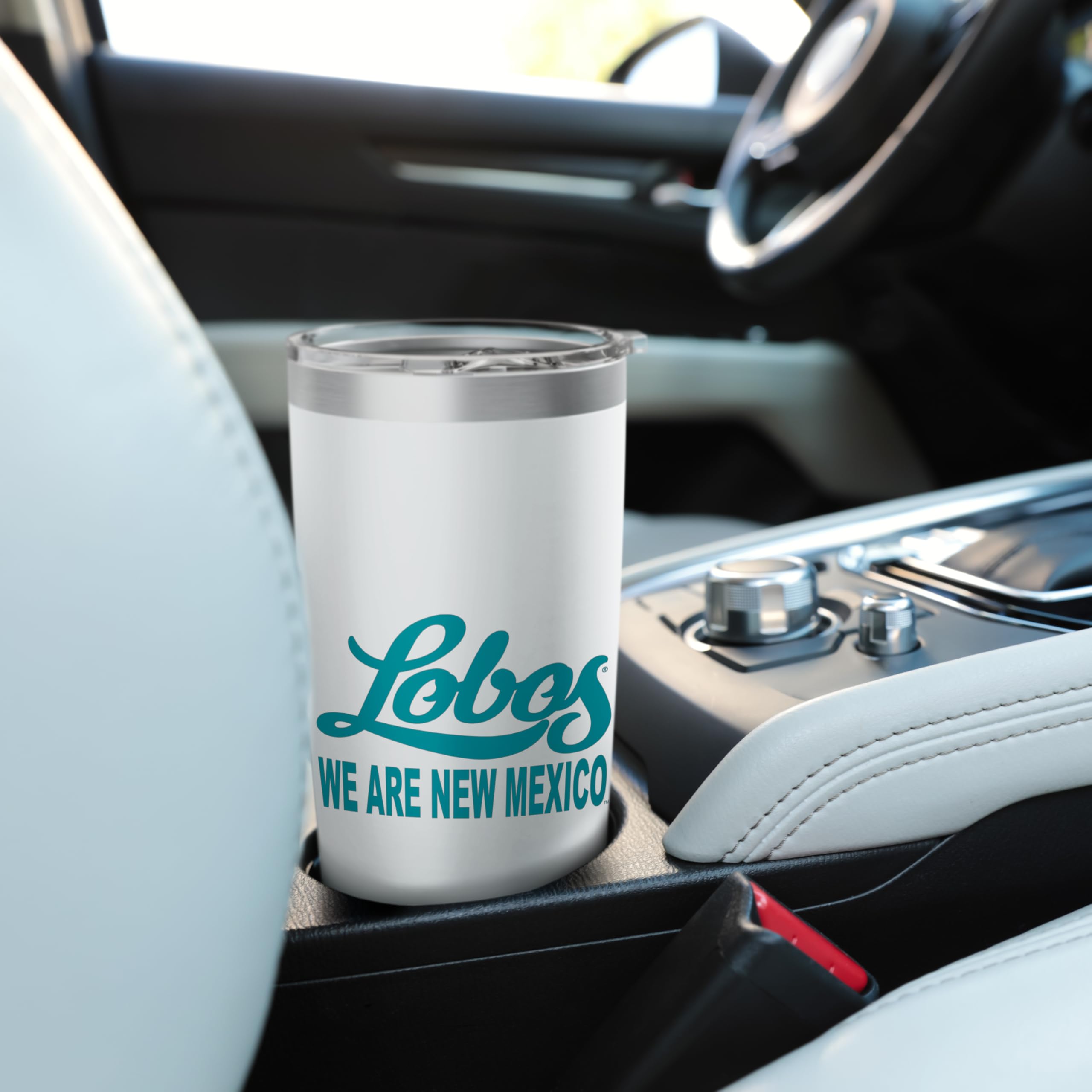 University of New Mexico Lobos Stainless Steel Insulated Tumbler - 20oz Double Wall Vacuum Insulated Travel Mug for Hot & Cold Drinks - Perfect for Game Day, Campus Life, and Outdoor Adventures