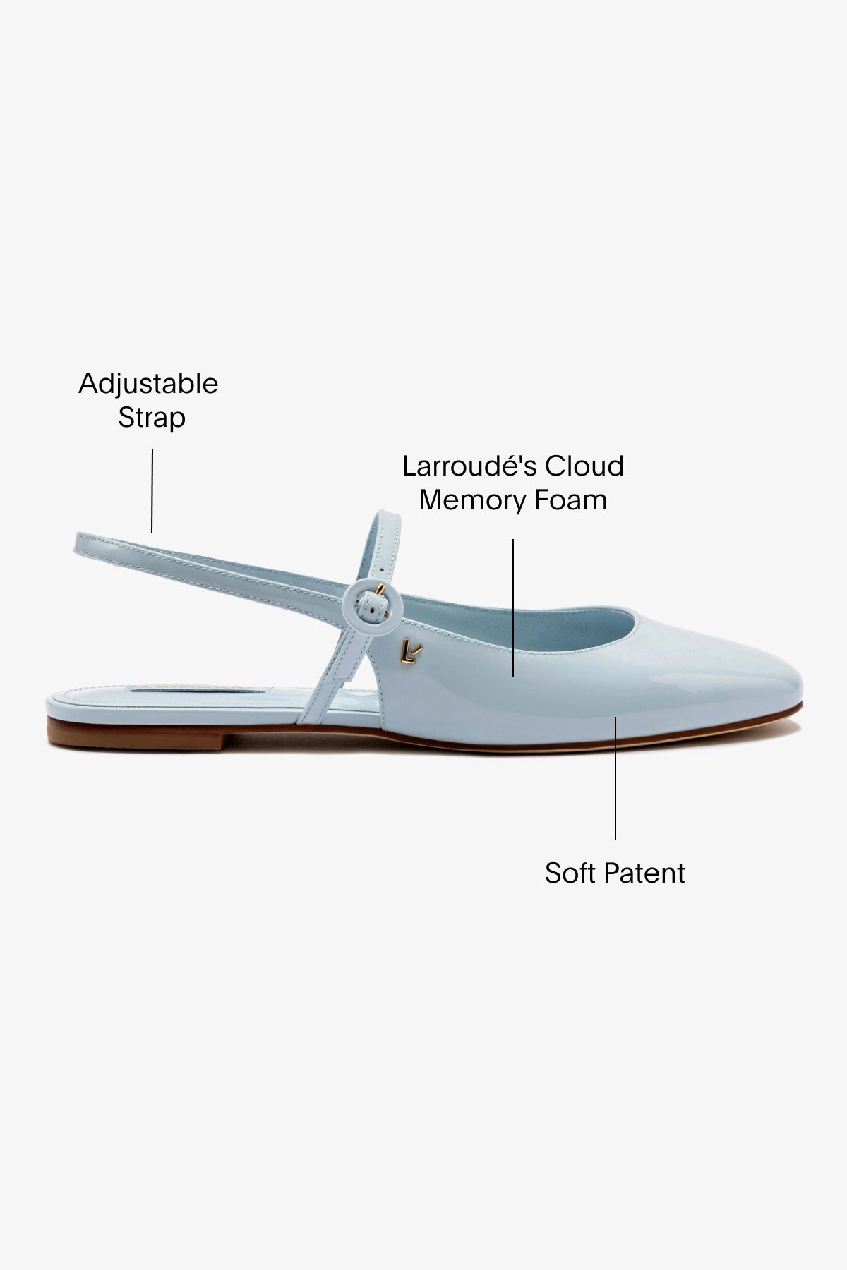 Georgina Ballet Flat Shoes for Women - Maya Patent Leather Pointed Toe Slip-Ons - Perfect for Work, Office, and Casual Outfits